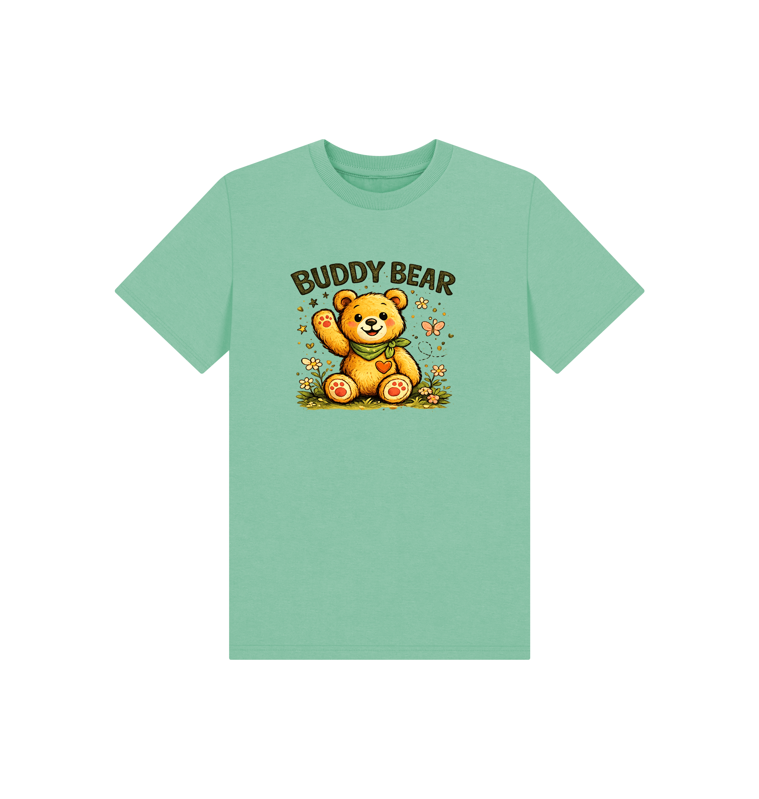 Peppermint Printed Kids T-Shirt Front
