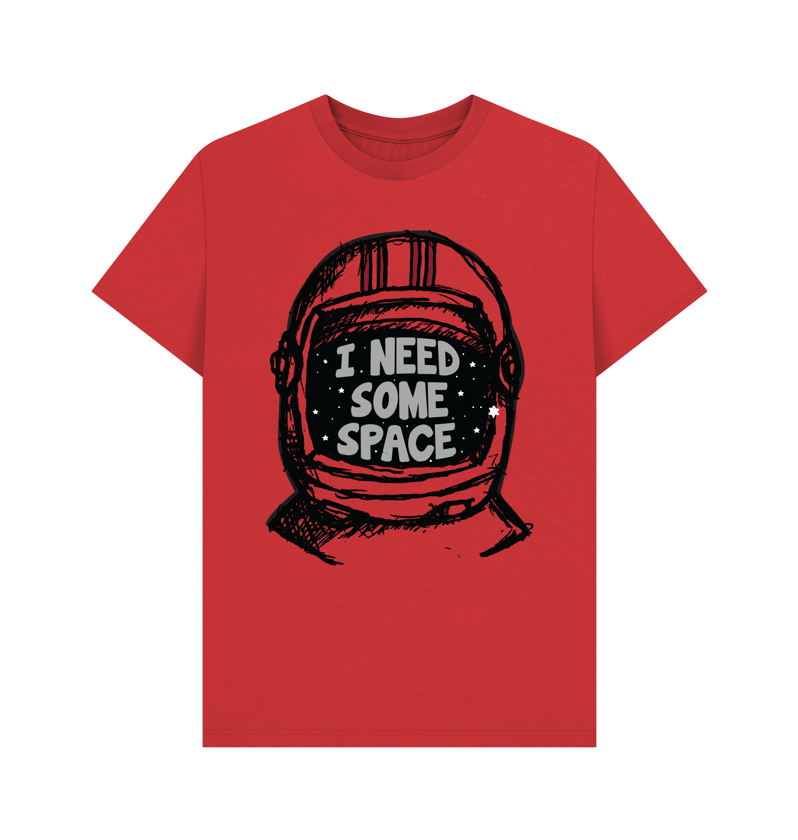 Red Printed T-shirt Front