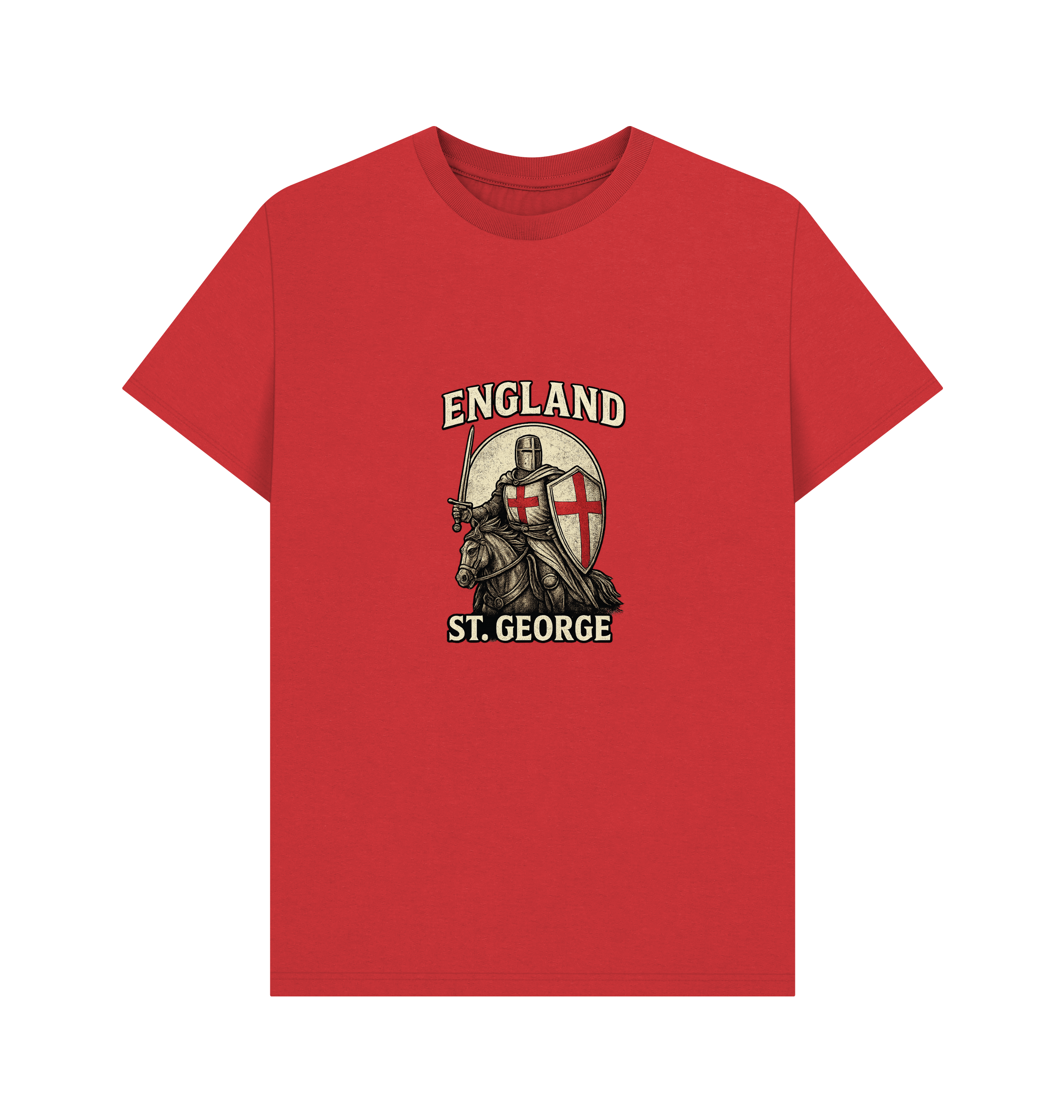 Red Printed T-shirt Front