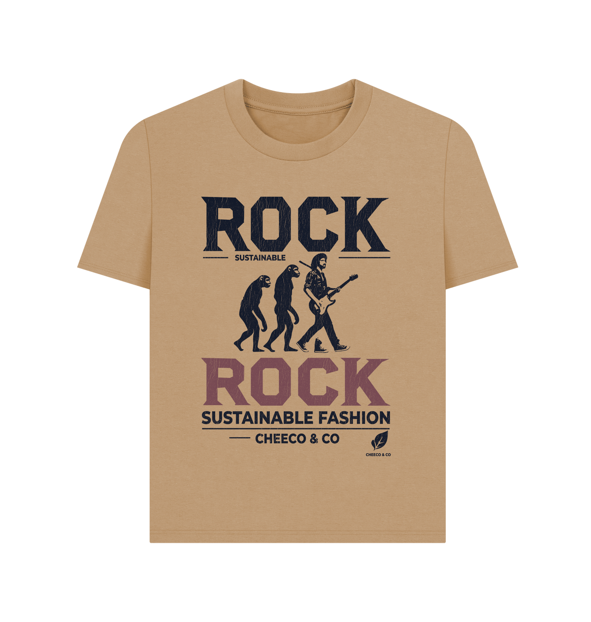Sand Printed T-shirt Front