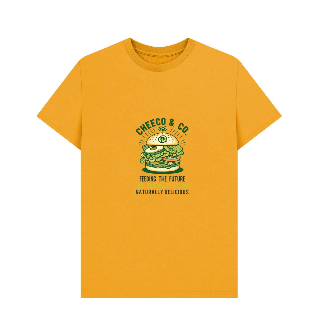 Mustard Printed T-shirt Front