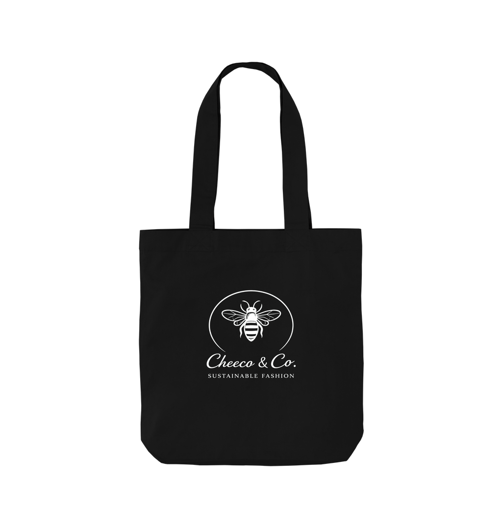 Black Printed Bag Front