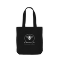 Black Printed Bag Front