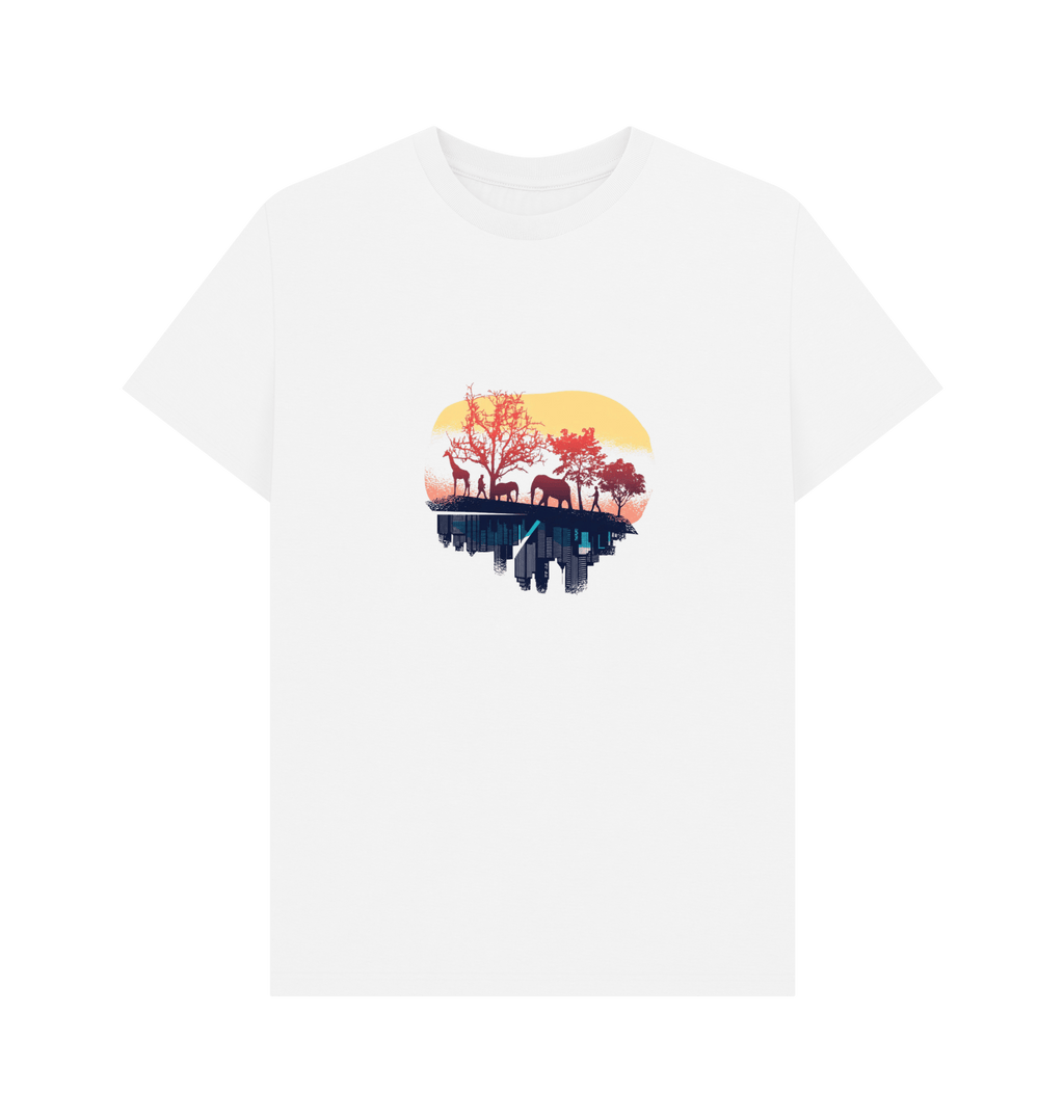 White Printed T-shirt Front