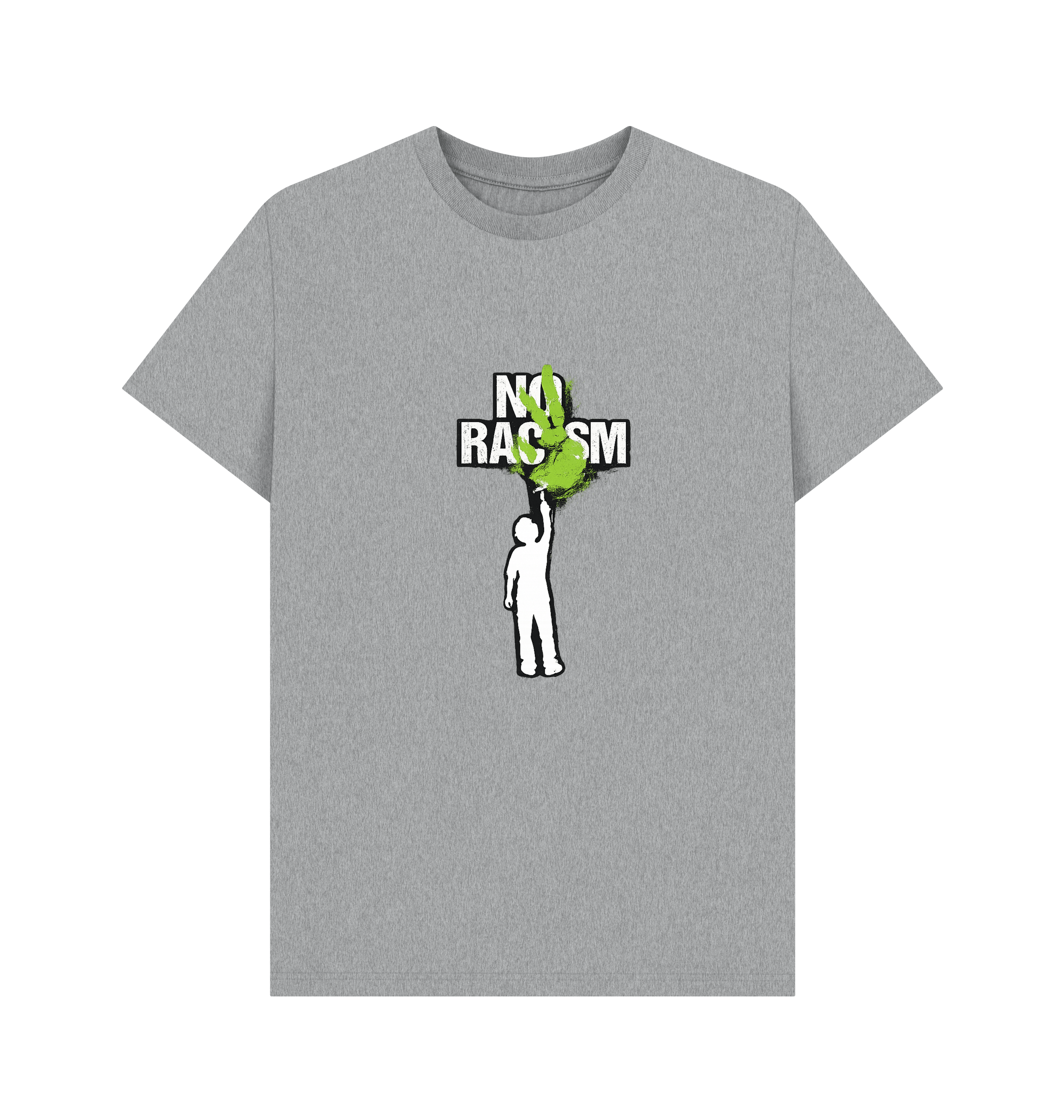 Athletic Grey Printed T-shirt Front