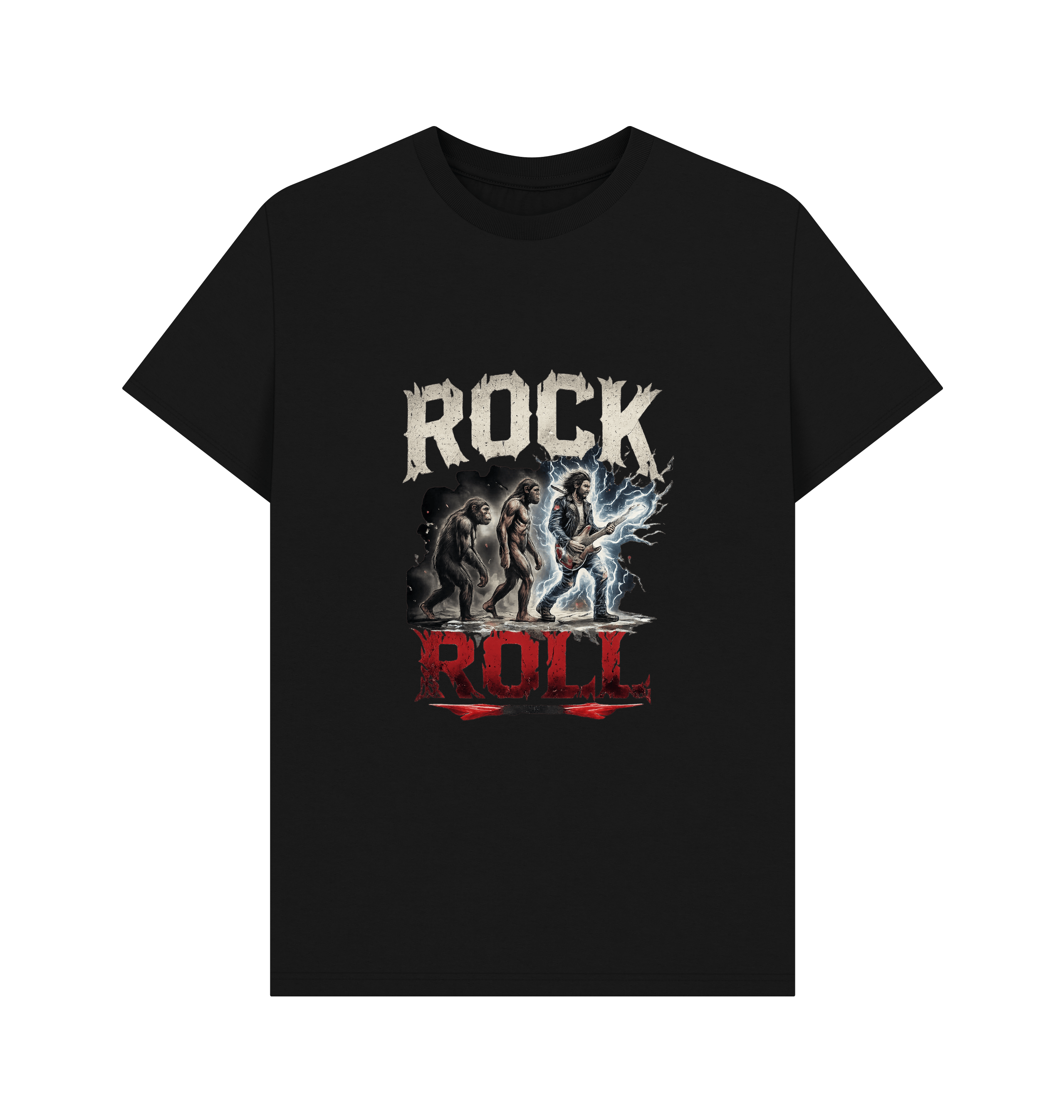 Black Printed T-shirt Front