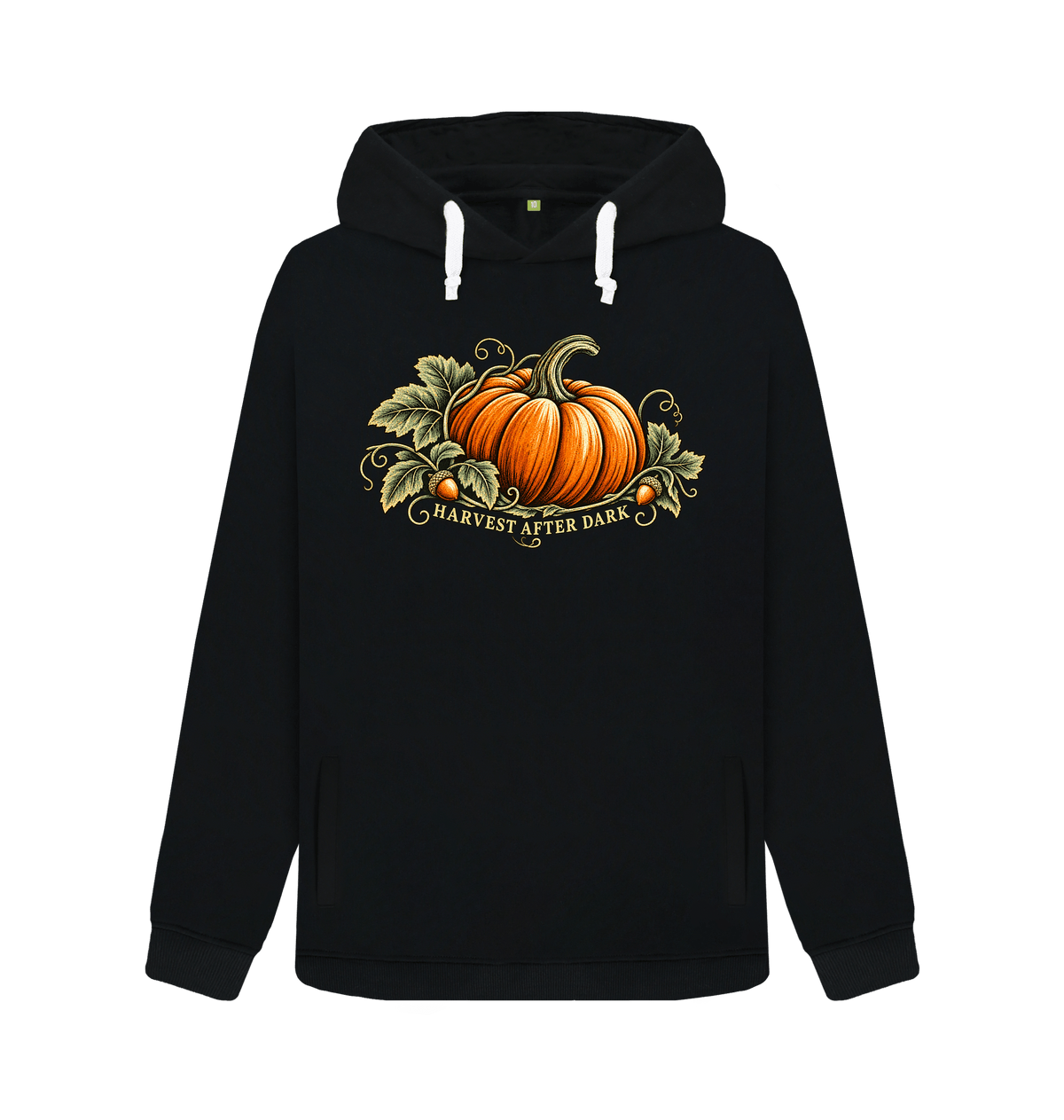 Black Printed Sweater Front