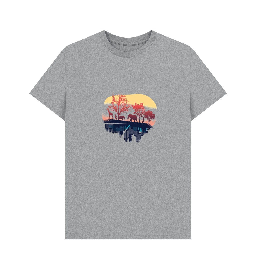 Athletic Grey Printed T-shirt Front