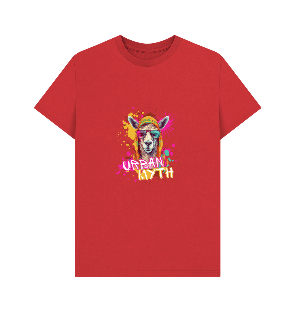 Red Printed T-shirt Front