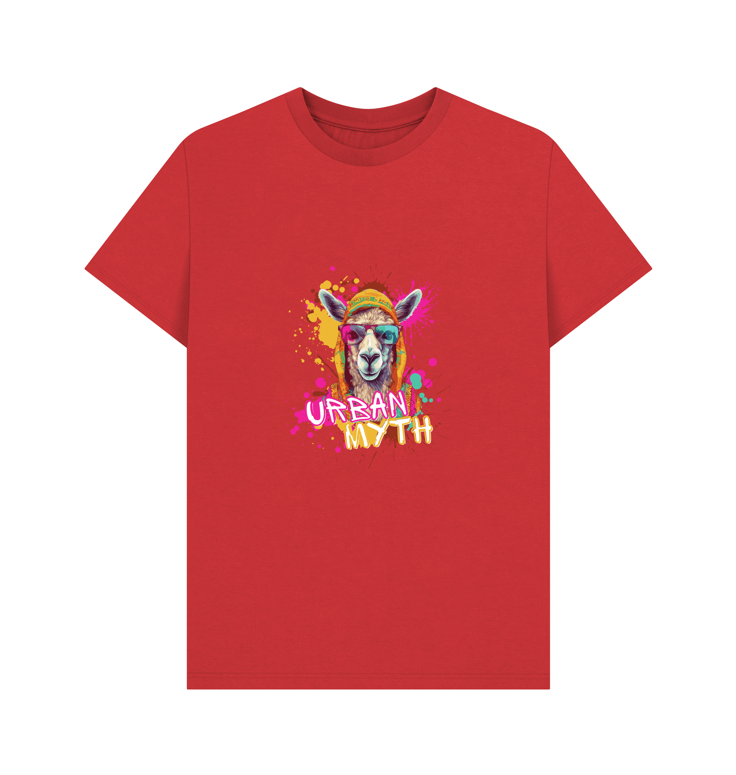 Red Printed T-shirt Front
