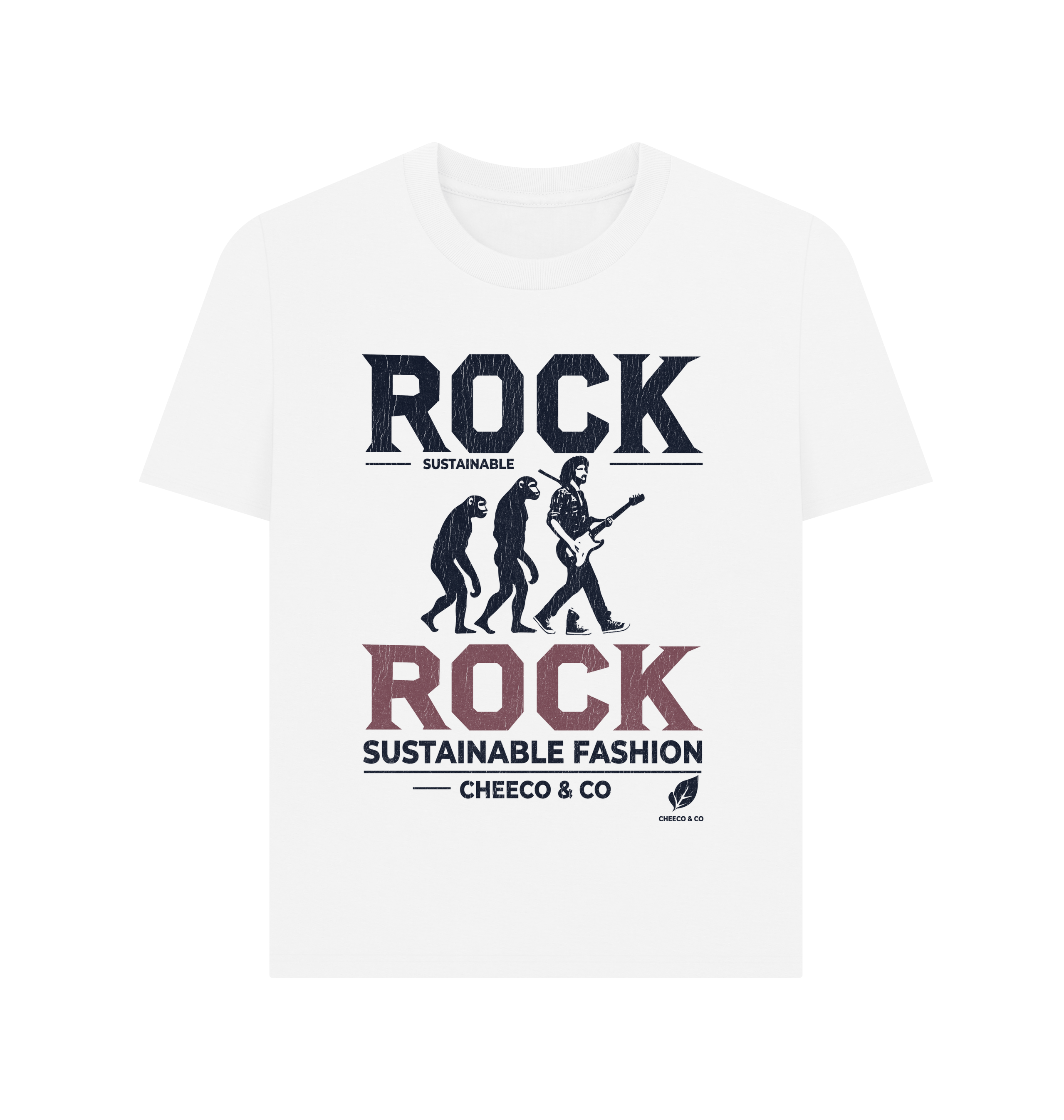 White Printed T-shirt Front