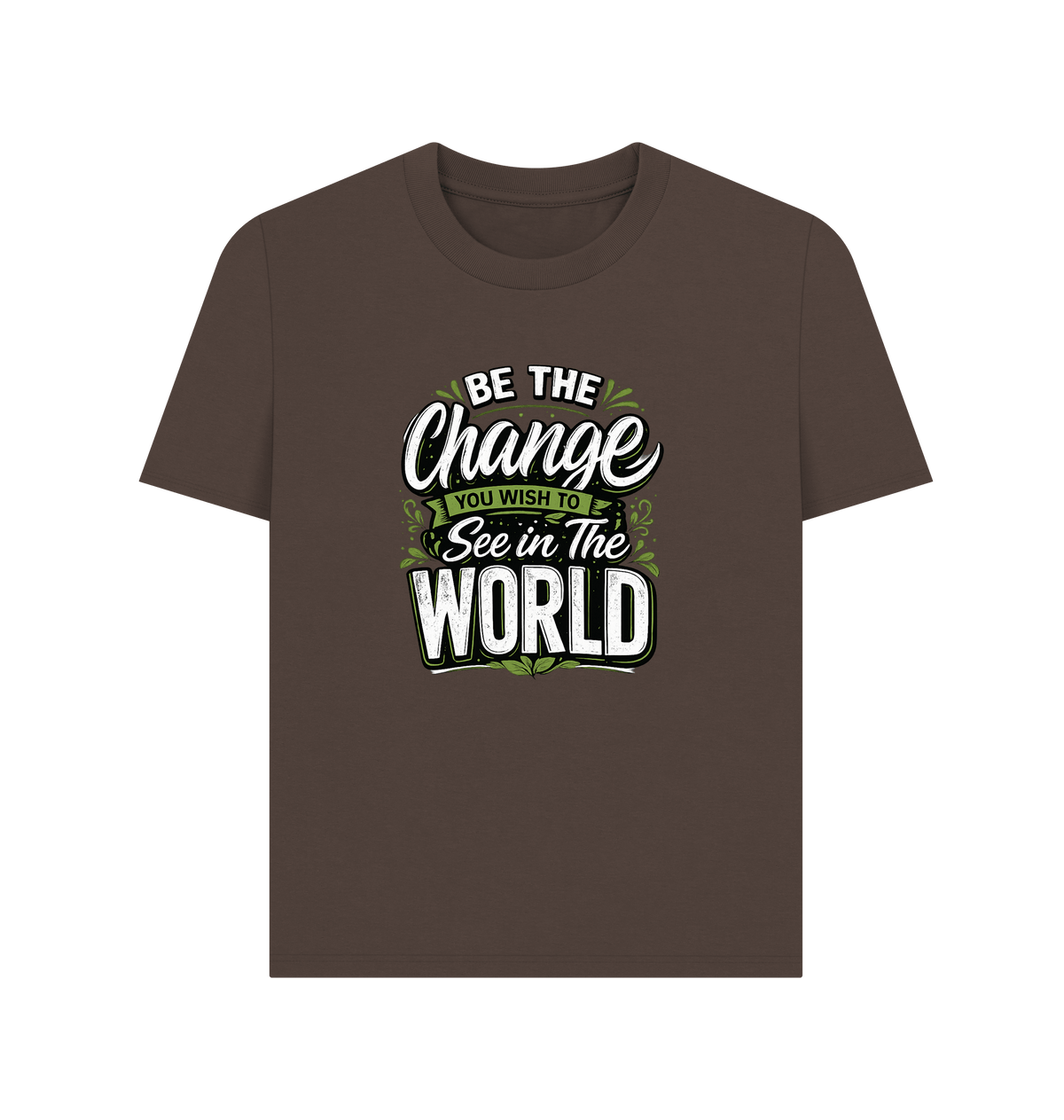 Chocolate Printed T-shirt Front