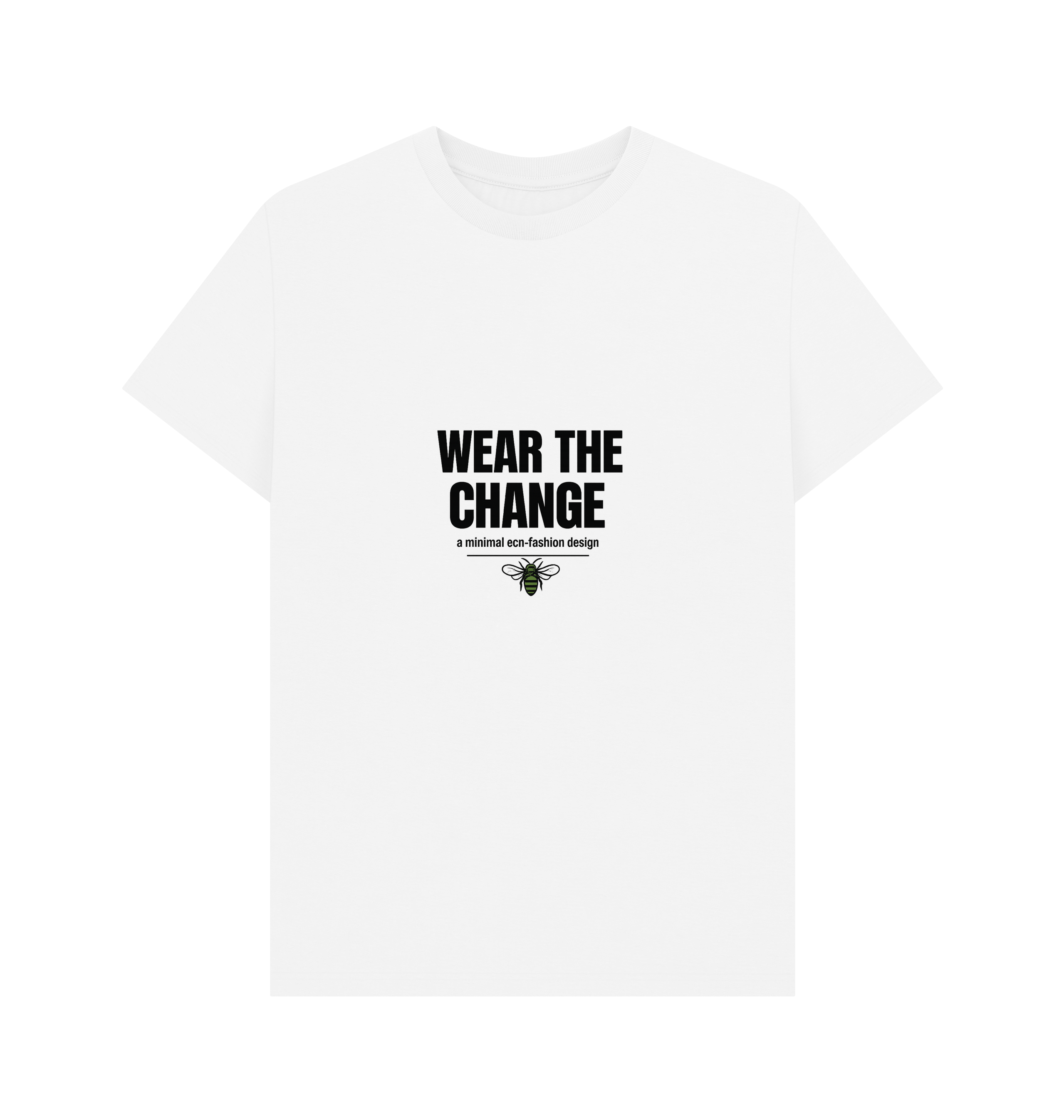 White Printed T-shirt Front