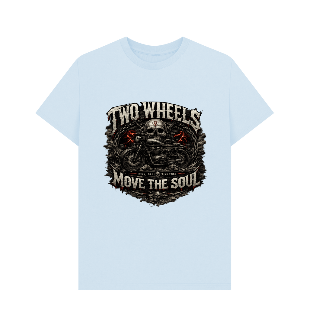 Sky Blue Printed T-shirt Front
