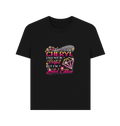 Black Printed T-shirt Front