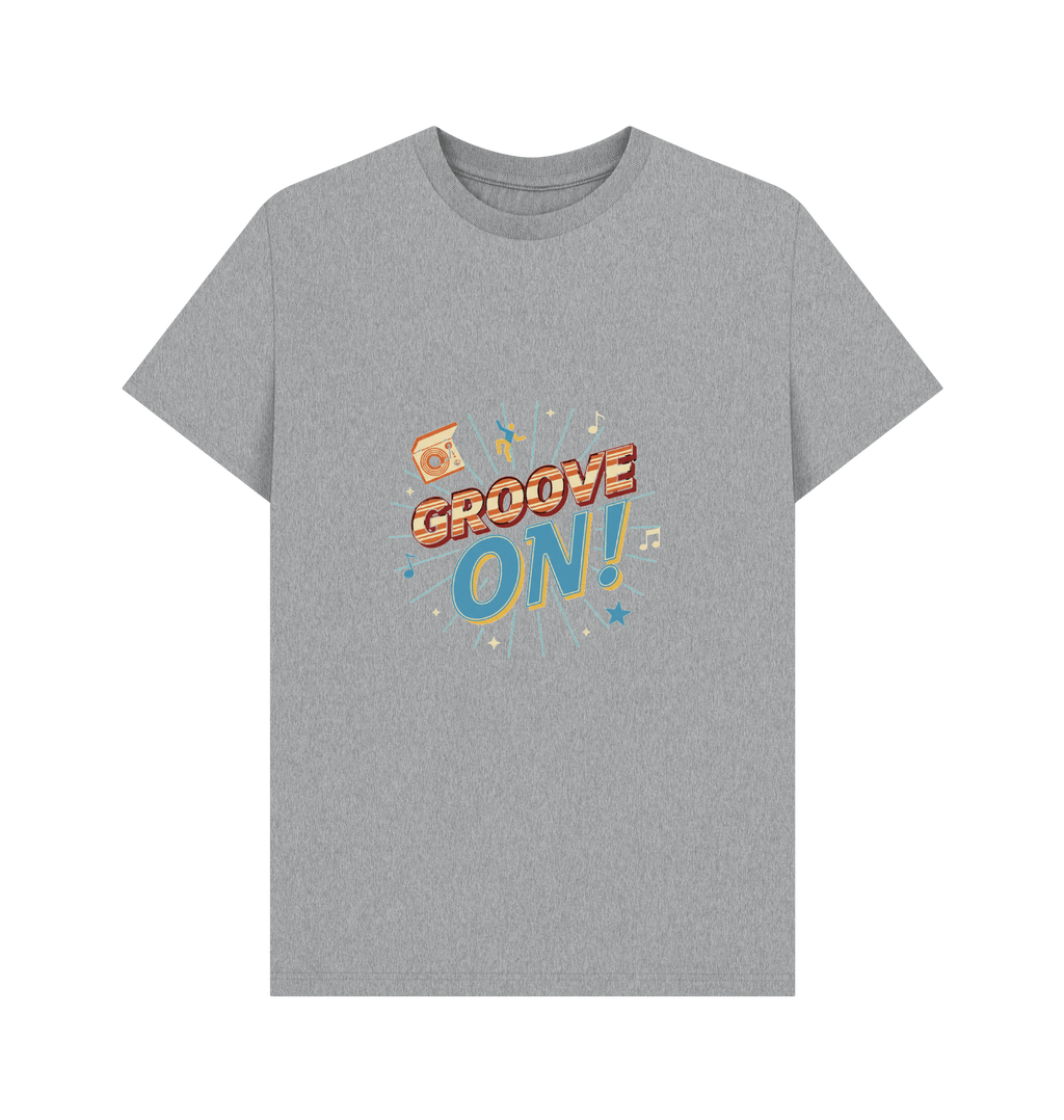 Athletic Grey Printed T-shirt Front