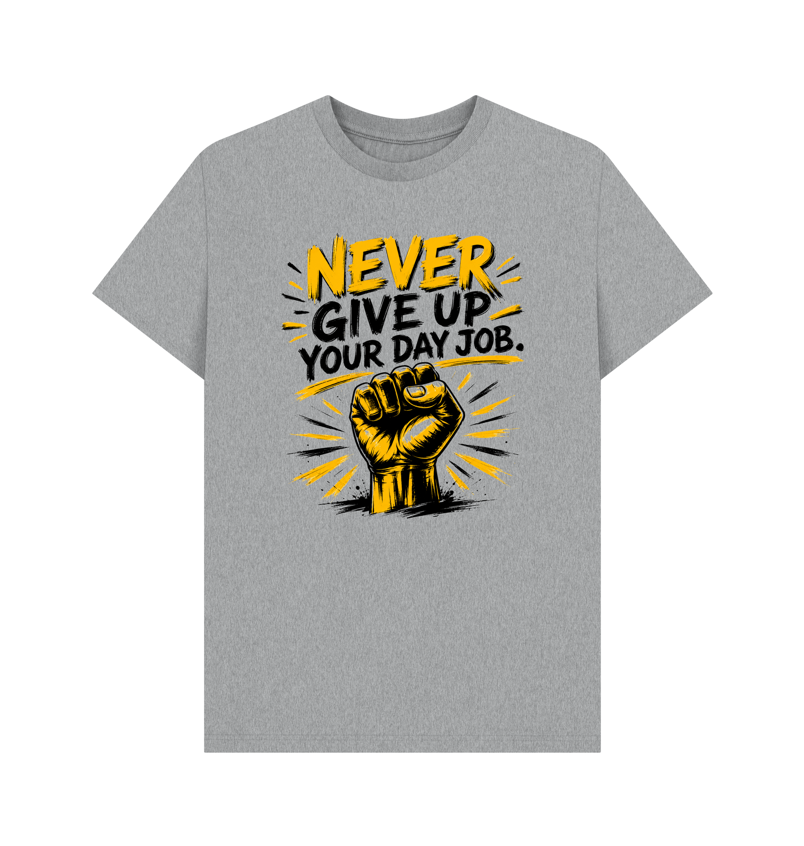 Athletic Grey Printed T-shirt Front