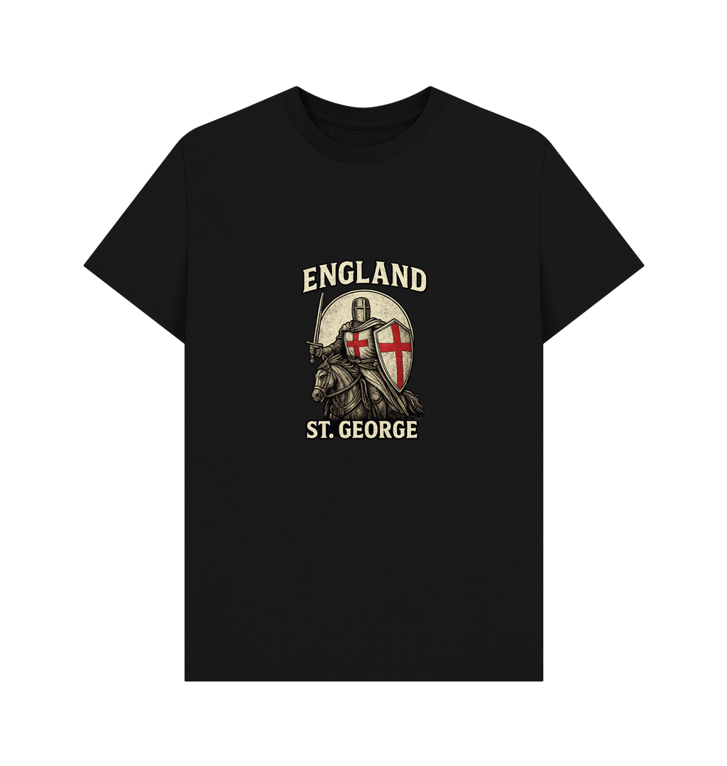 Black Printed T-shirt Front