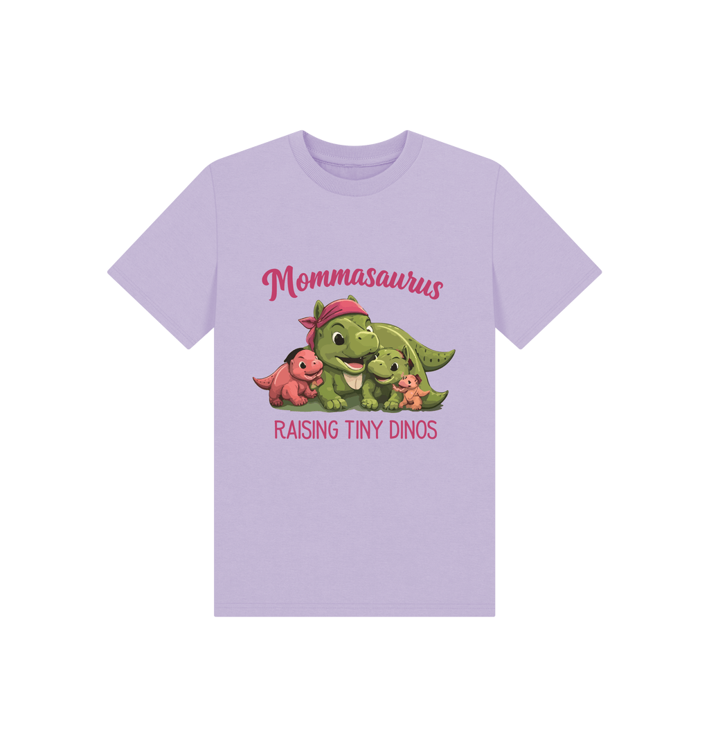 Soft Lilac Printed Kids T-Shirt Front