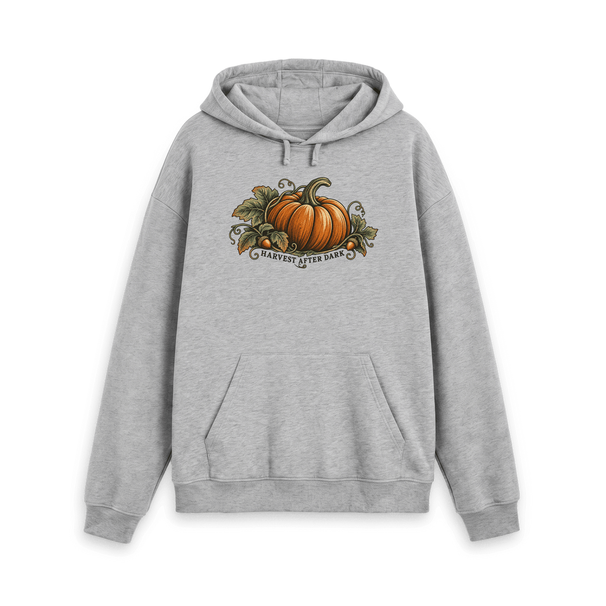 Athletic Grey Printed Hoody Front