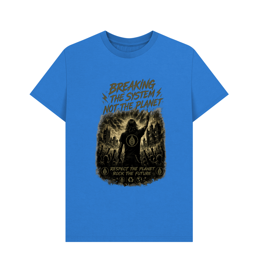 Bright Blue Printed T-shirt Front