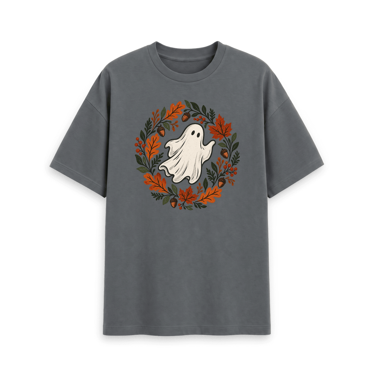 Slate Grey Printed T-shirt Front