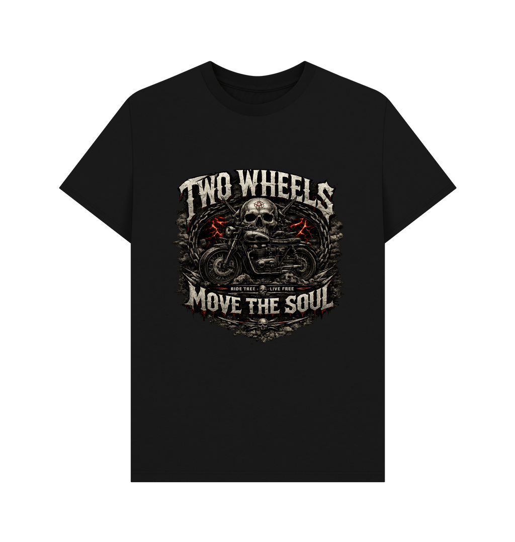 Black Printed T-shirt Front