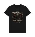 Black Printed T-shirt Front