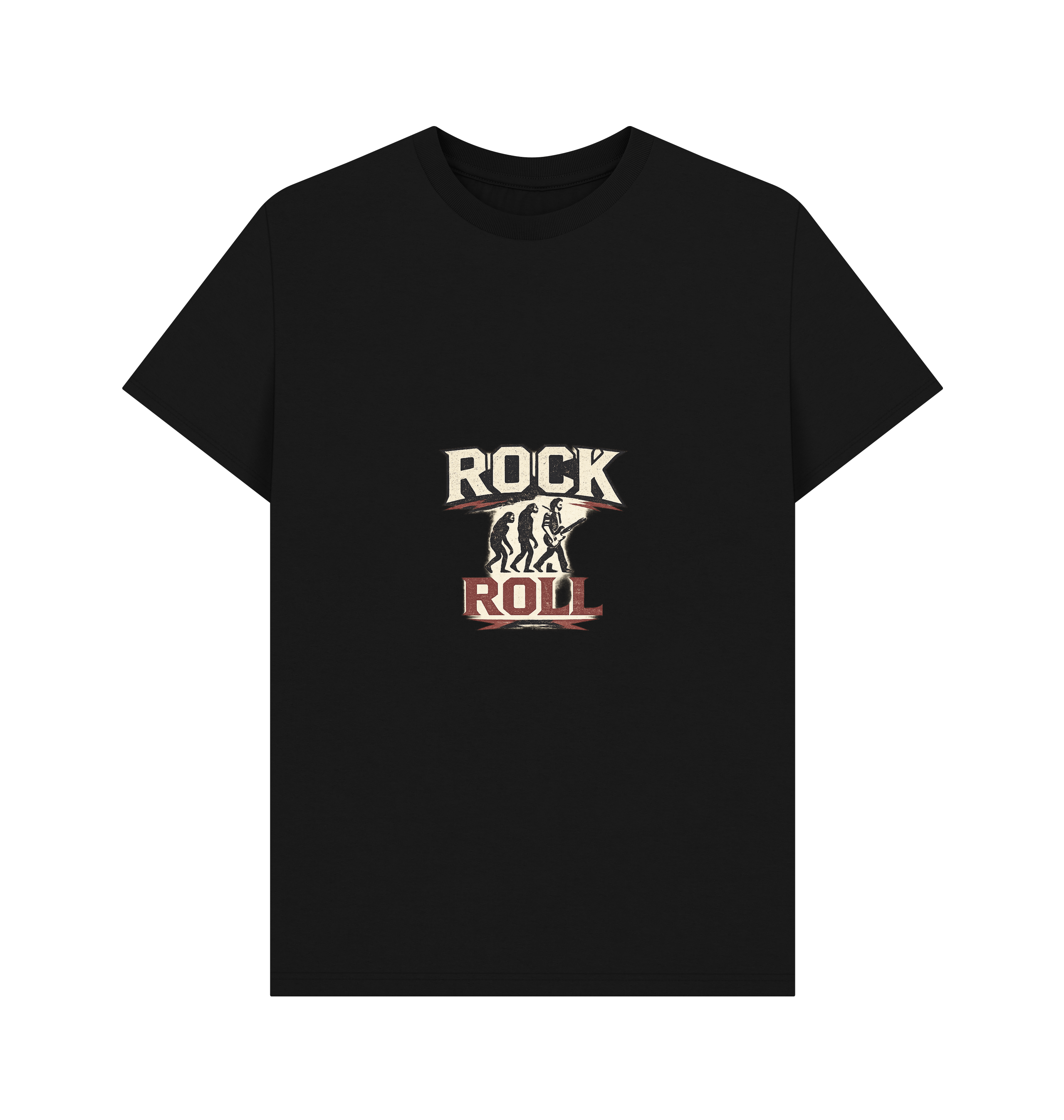Black Printed T-shirt Front