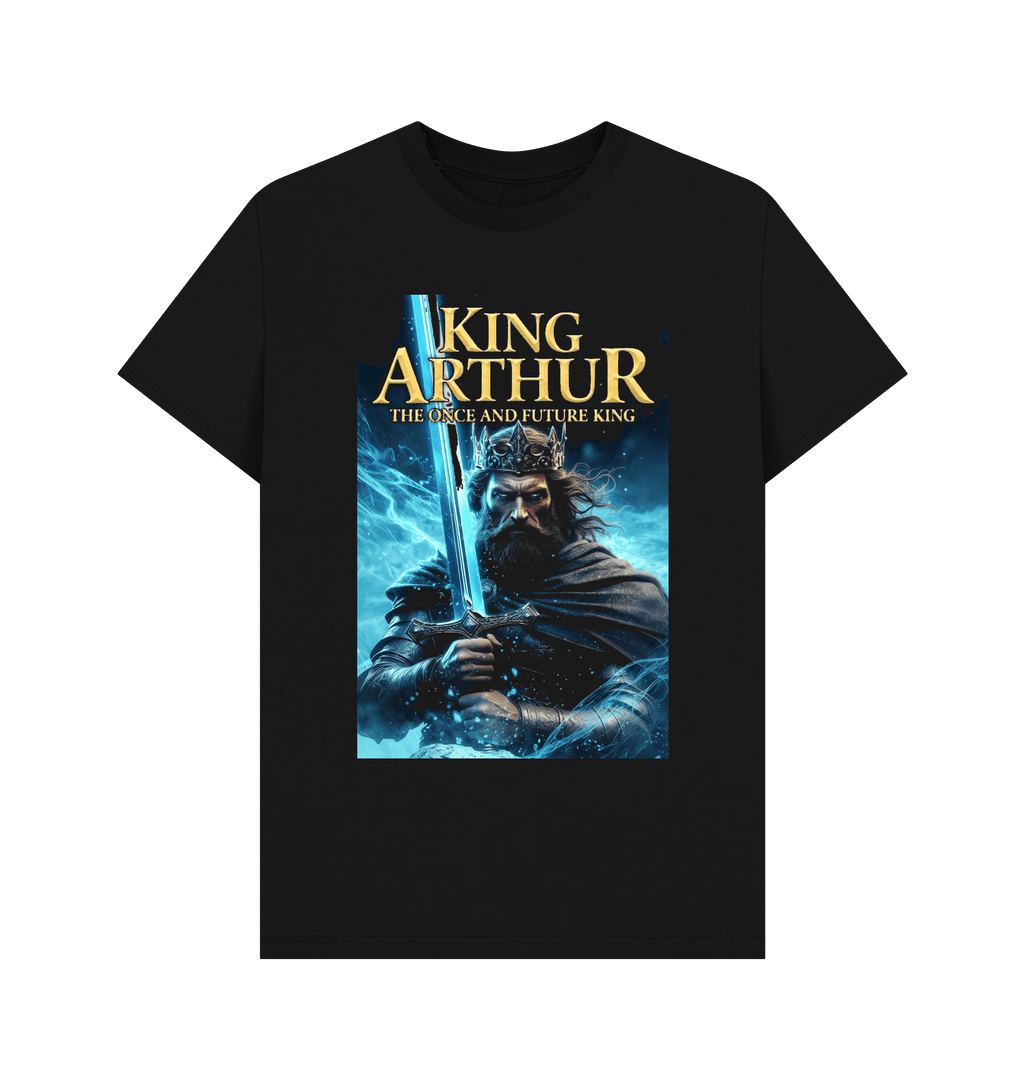 Black Printed T-shirt Front