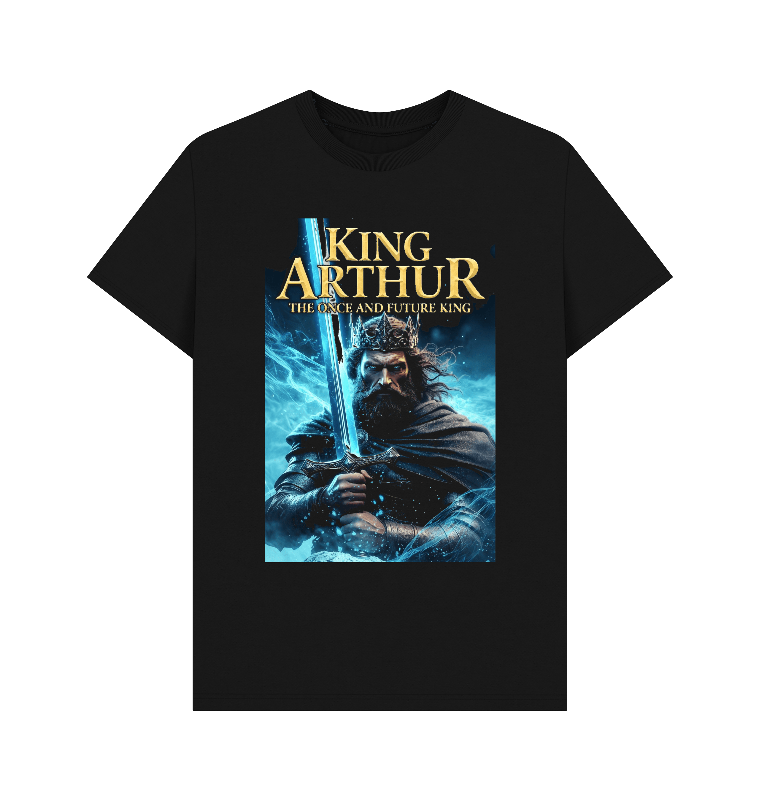 Black Printed T-shirt Front
