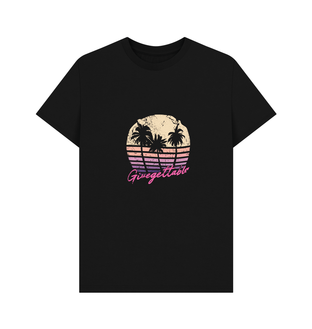 Black Printed T-shirt Front