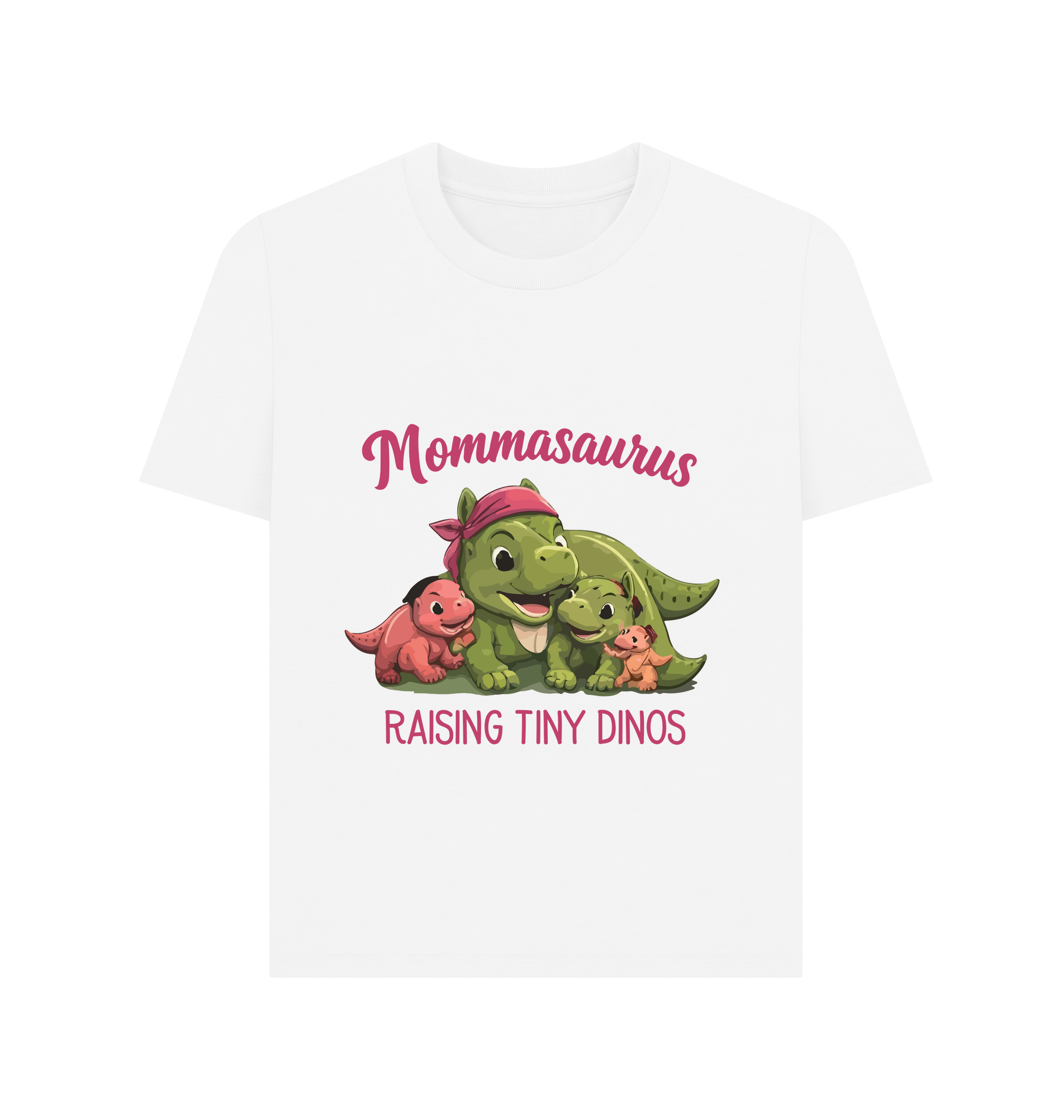 White Printed T-shirt Front
