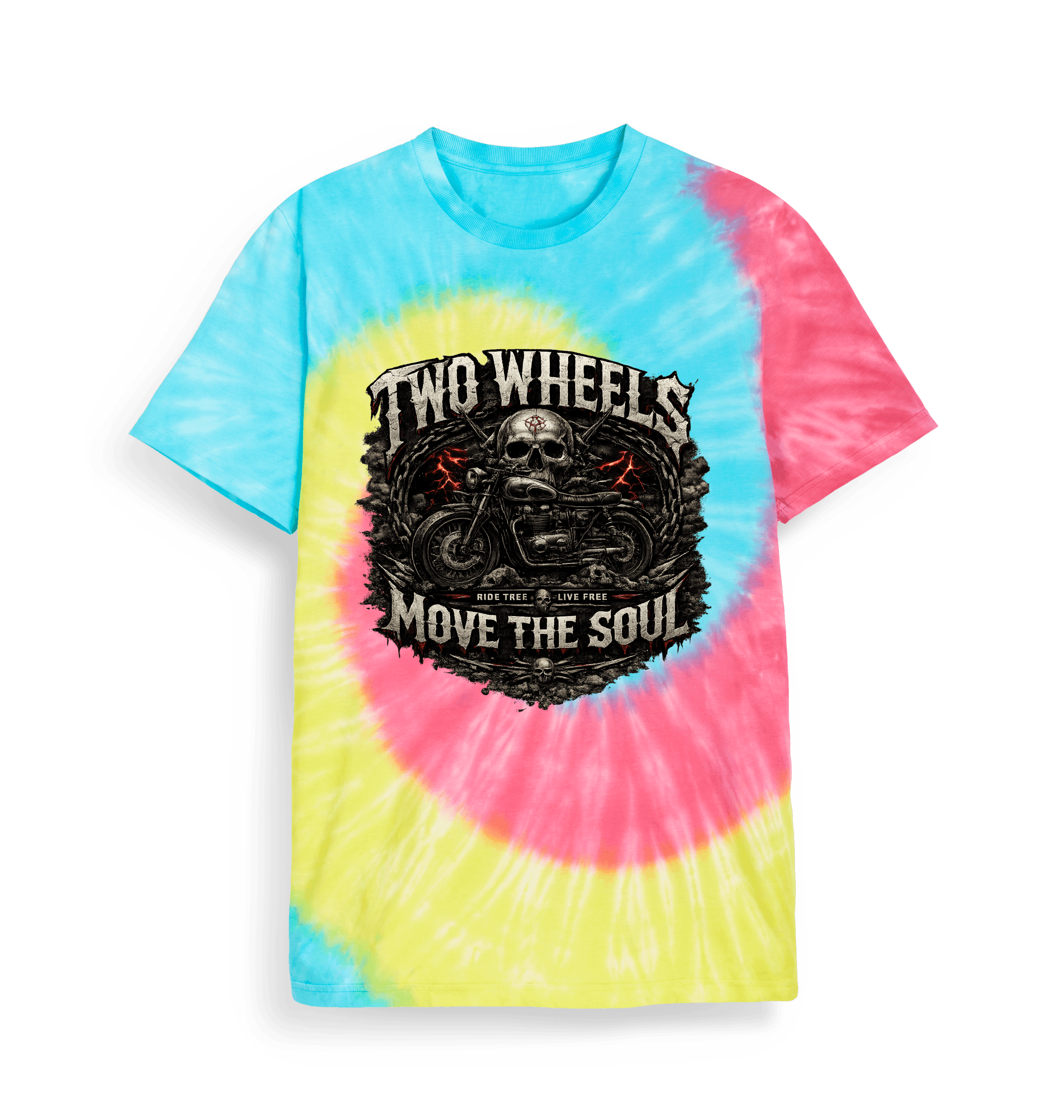 Tie Dye Printed T-shirt Front