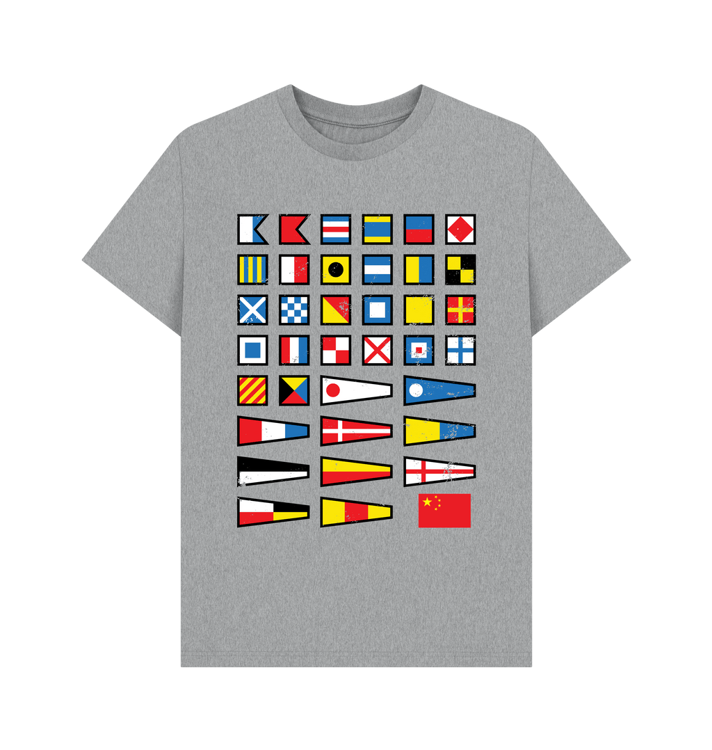 Athletic Grey Printed T-shirt Front