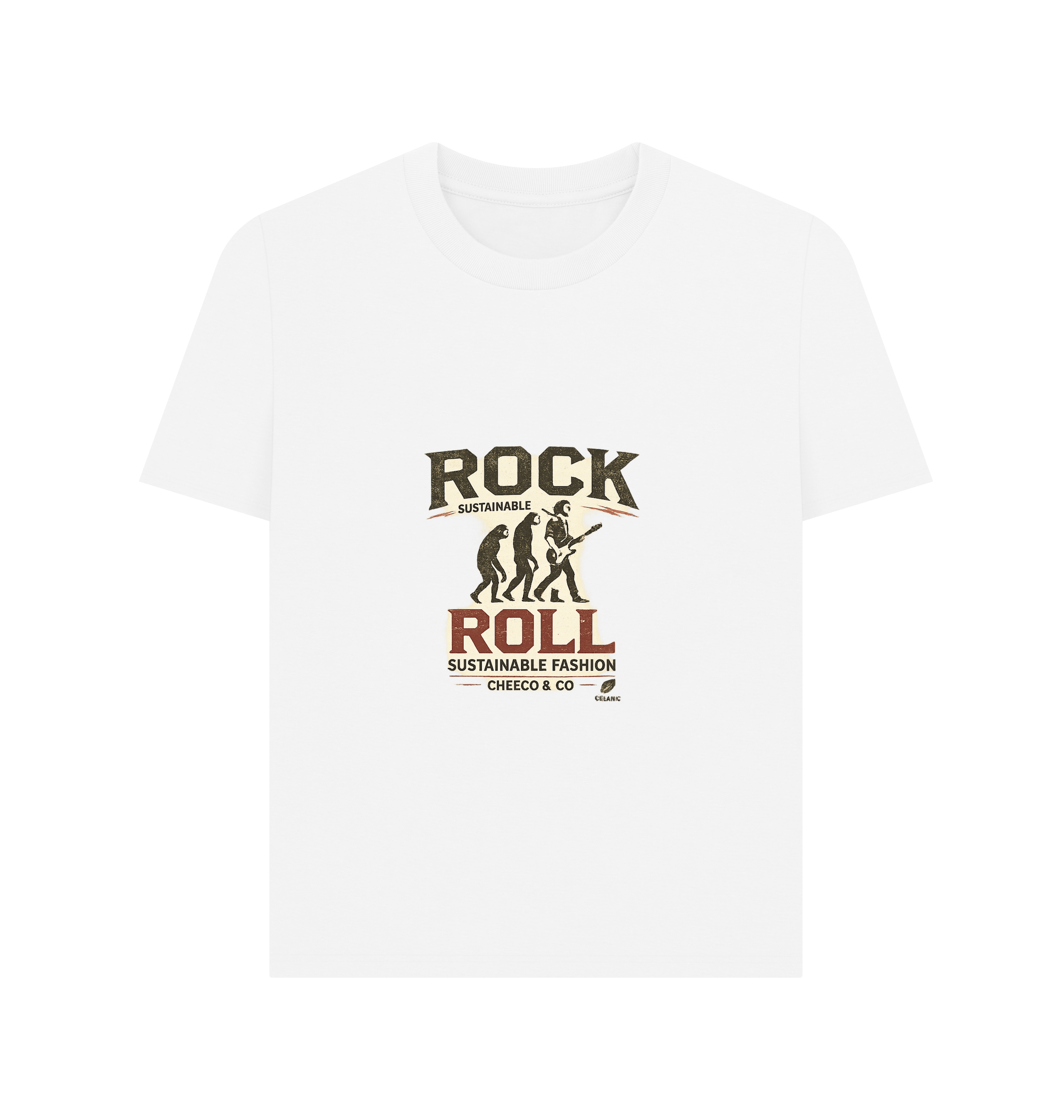 White Printed T-shirt Front