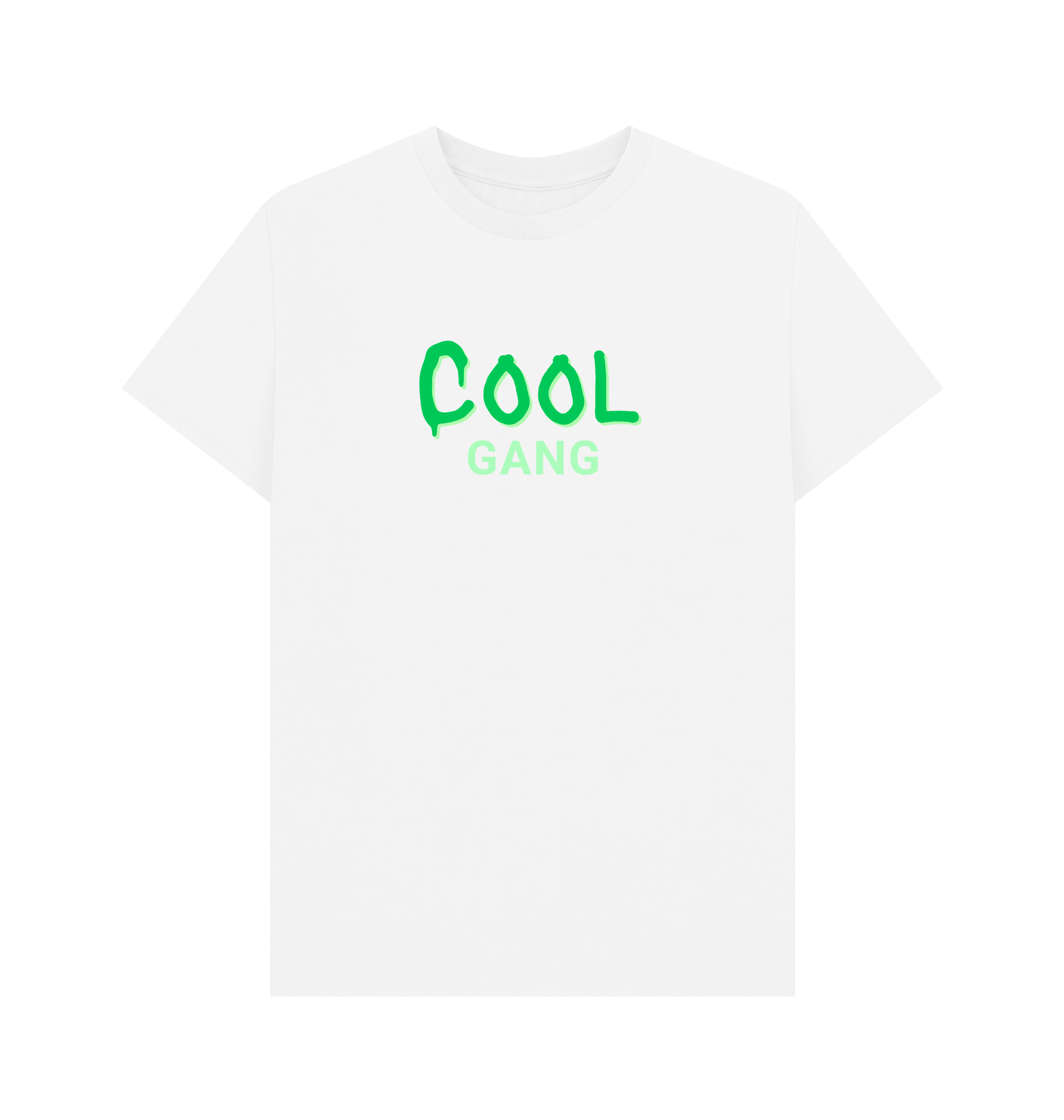 White Printed T-shirt Front