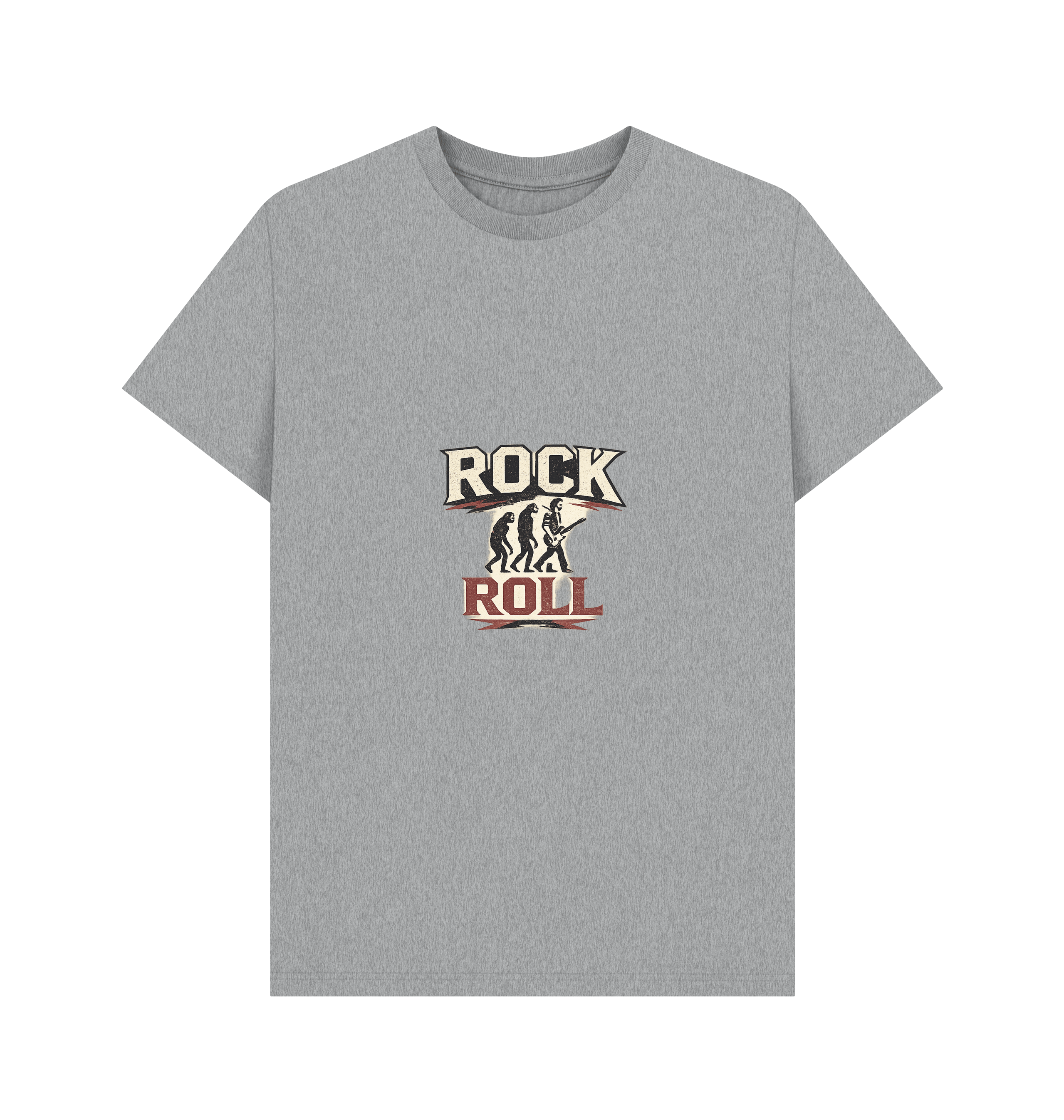 Athletic Grey Printed T-shirt Front