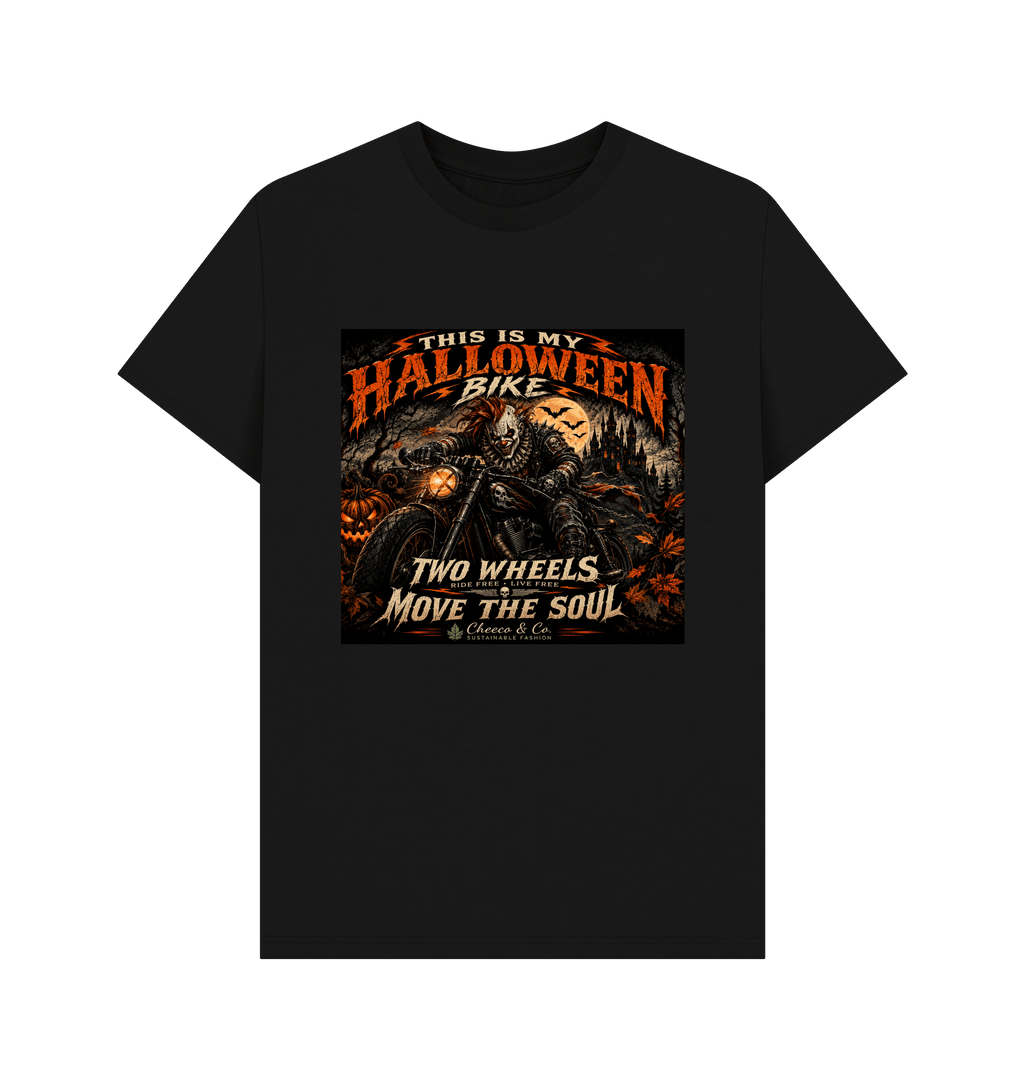Black Printed T-shirt Front