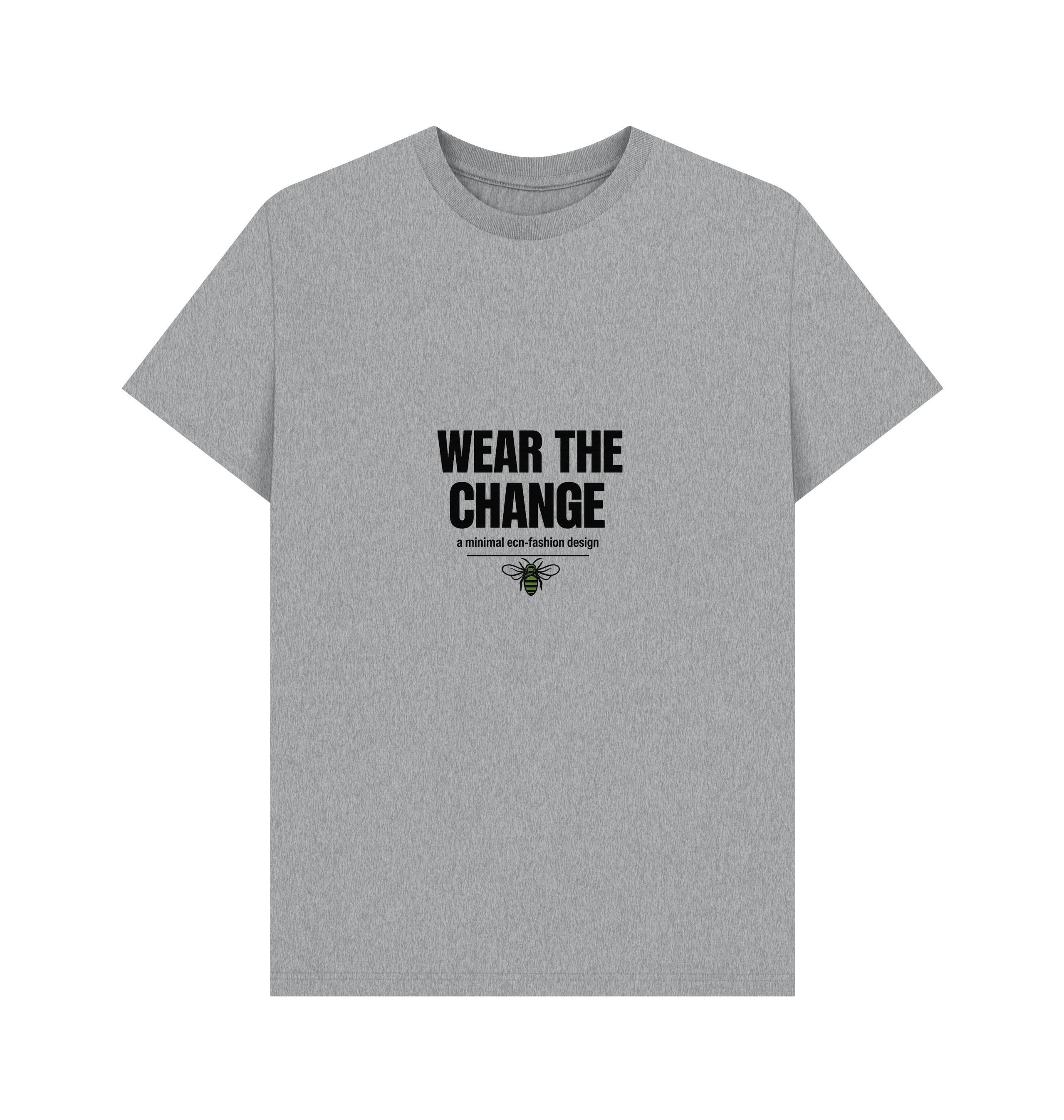 Athletic Grey Printed T-shirt Front