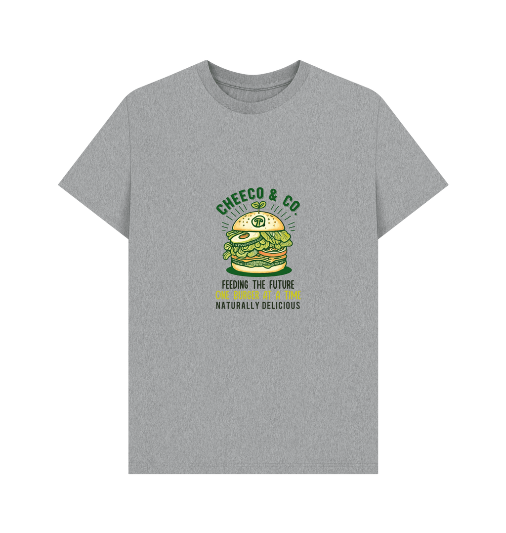Athletic Grey Printed T-shirt Front