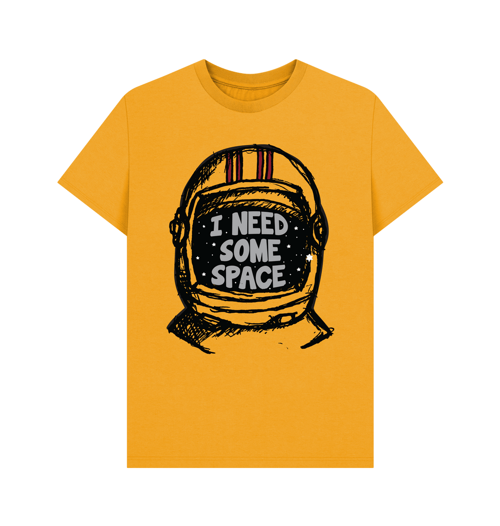 Mustard Printed T-shirt Front