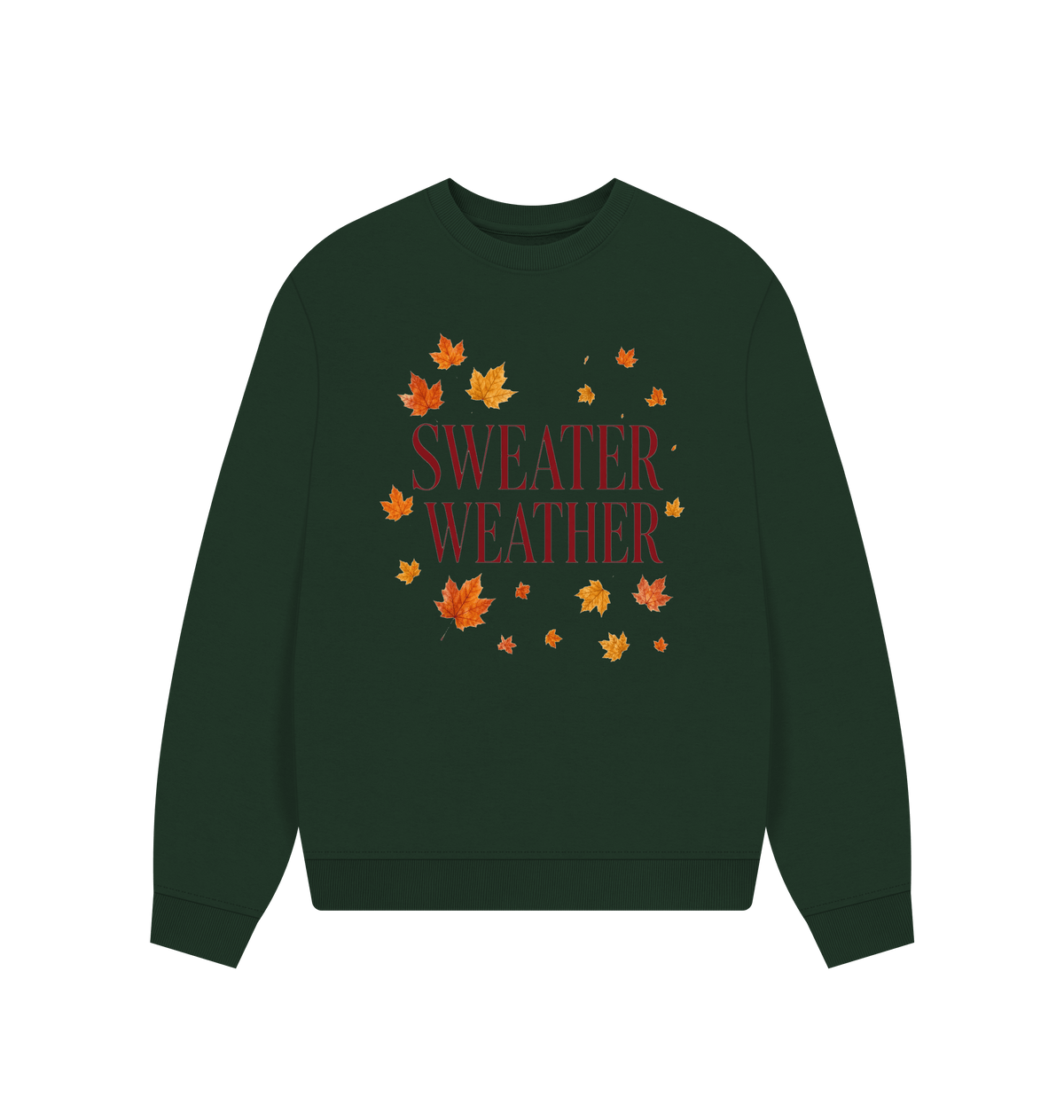 Evergreen Printed Sweater Front