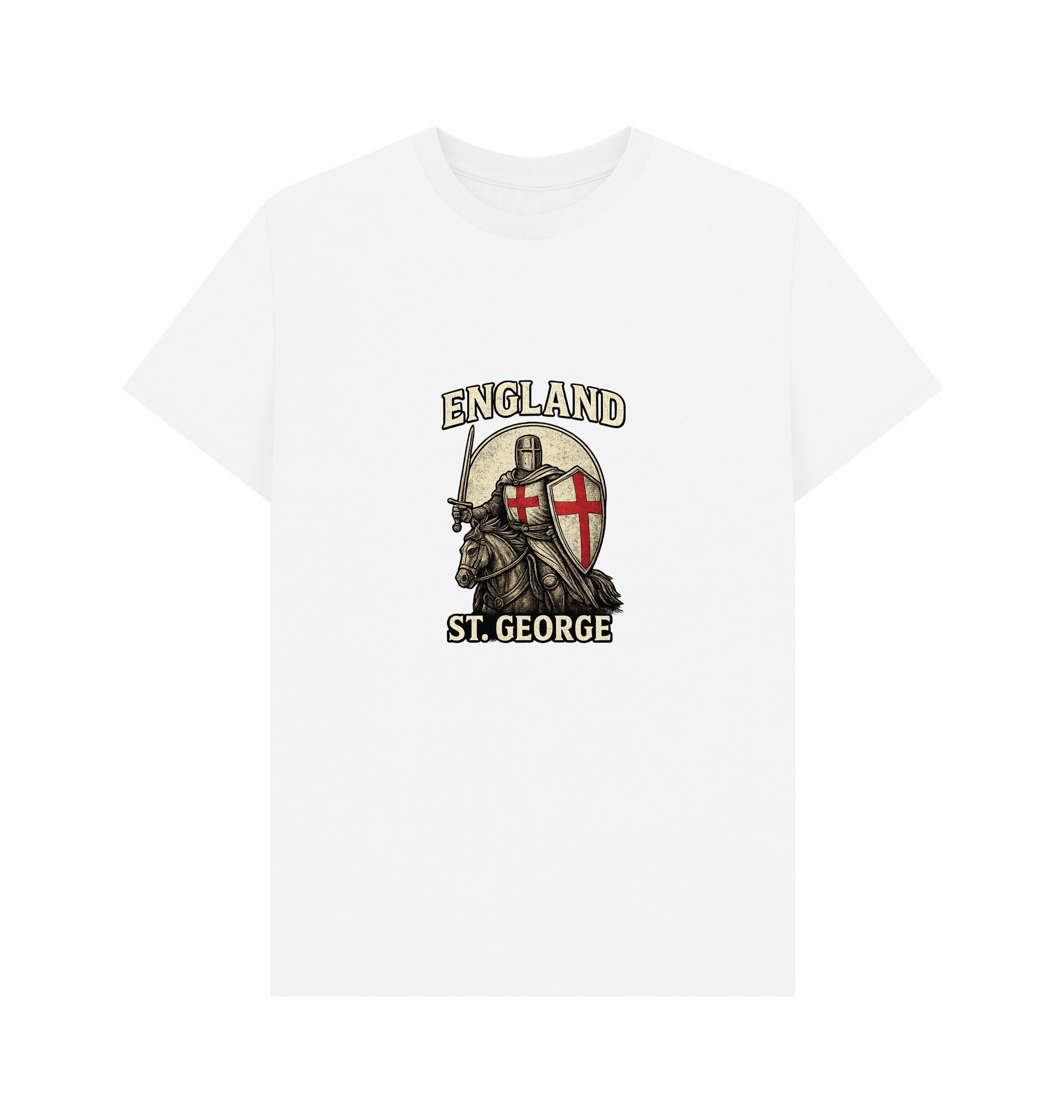 White Printed T-shirt Front