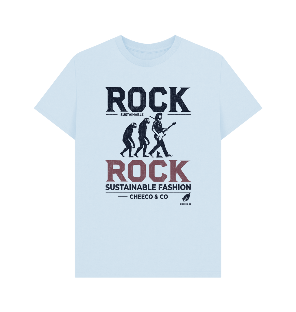 Sky Blue Printed T-shirt Front