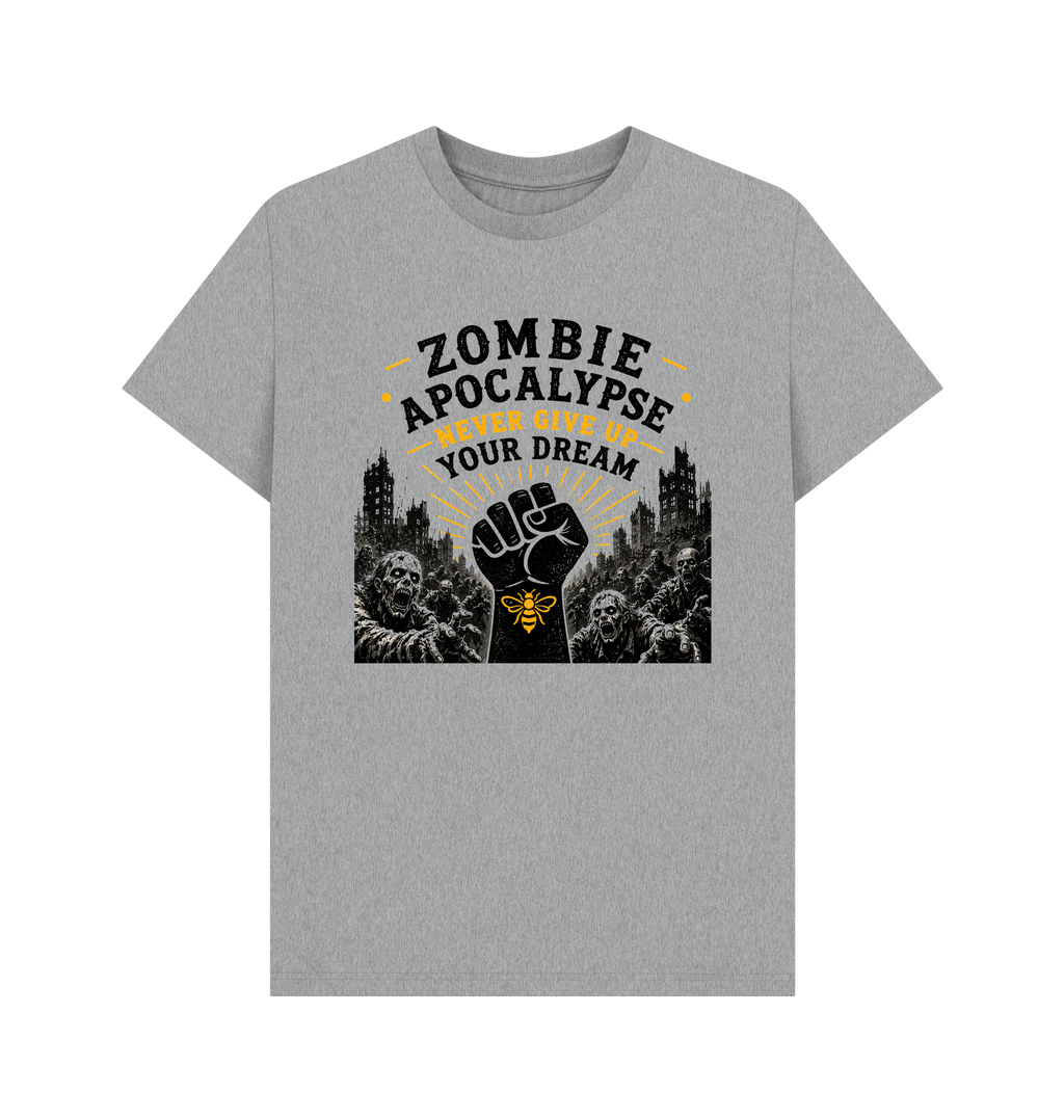 Athletic Grey Printed T-shirt Front