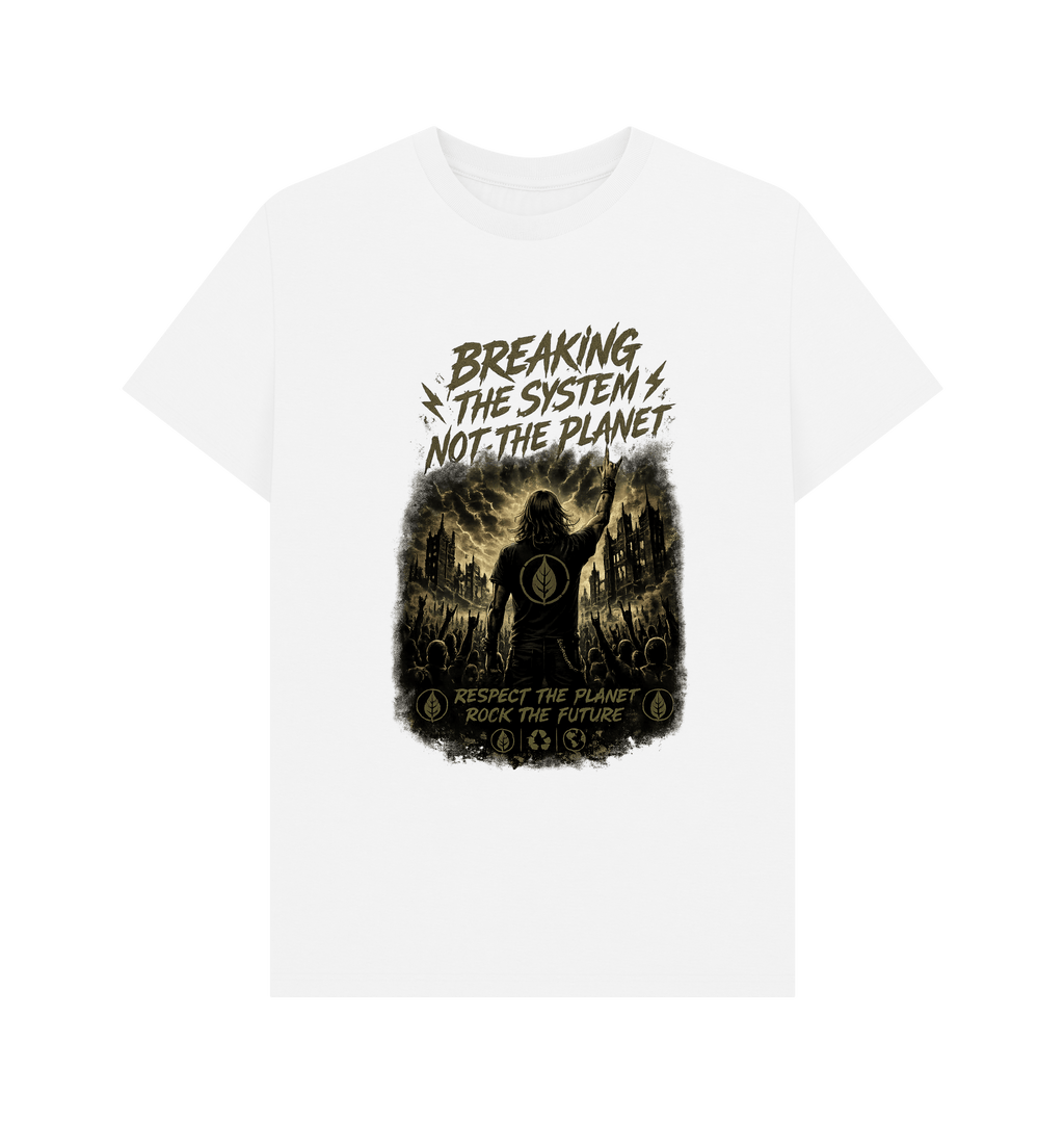 White Printed T-shirt Front