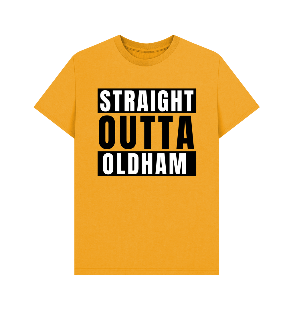Mustard Printed T-shirt Front