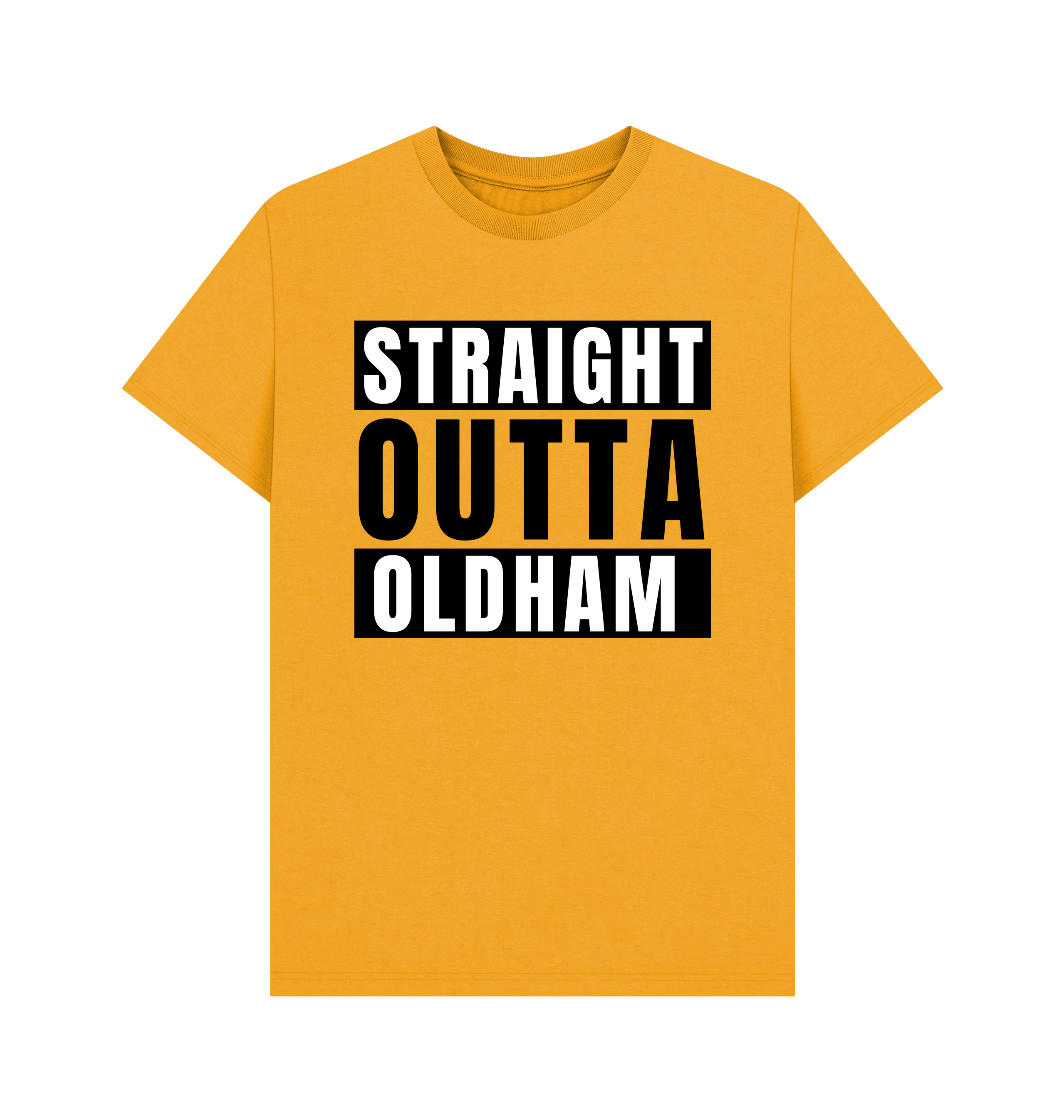Mustard Printed T-shirt Front