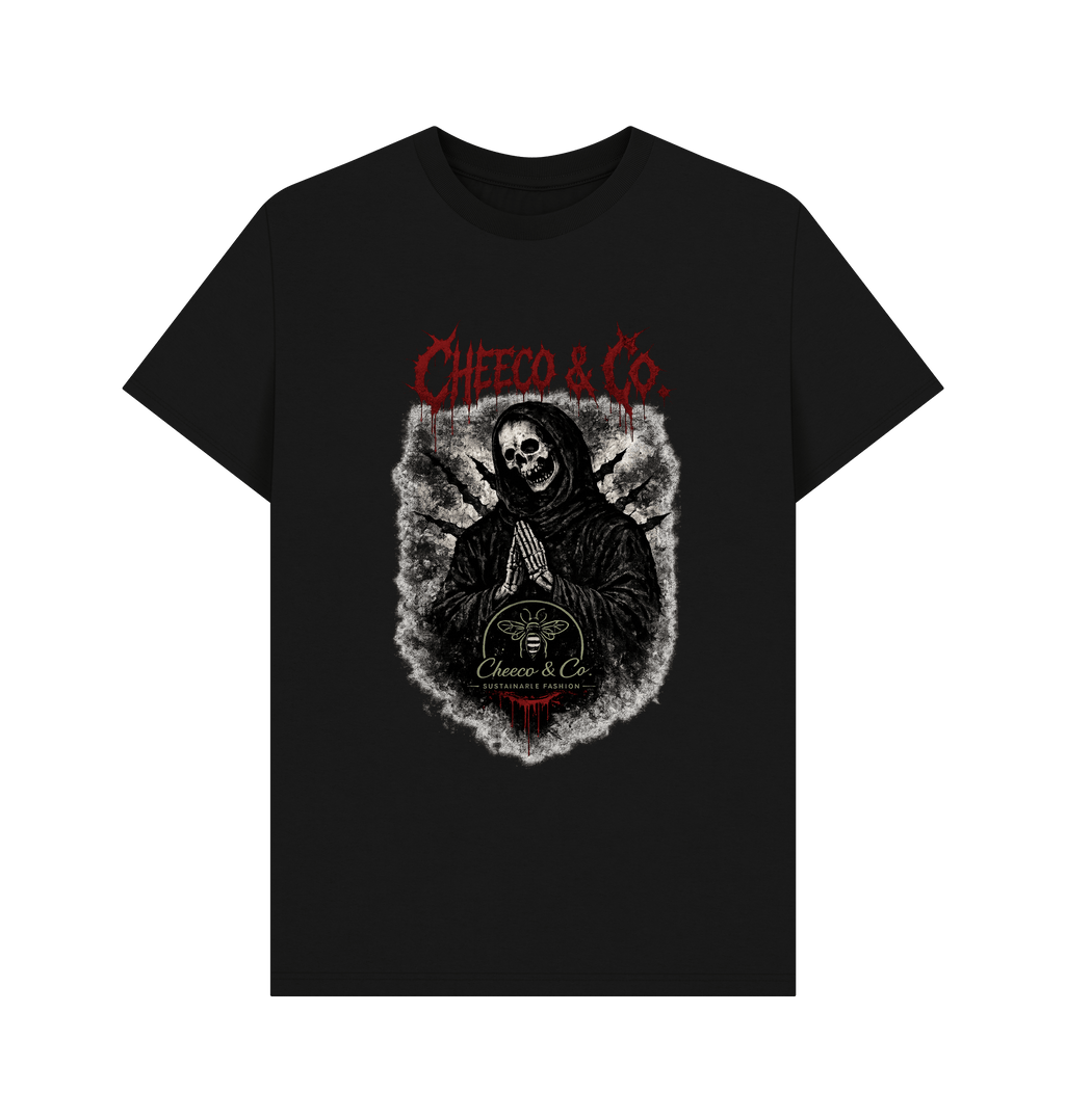 Black Printed T-shirt Front